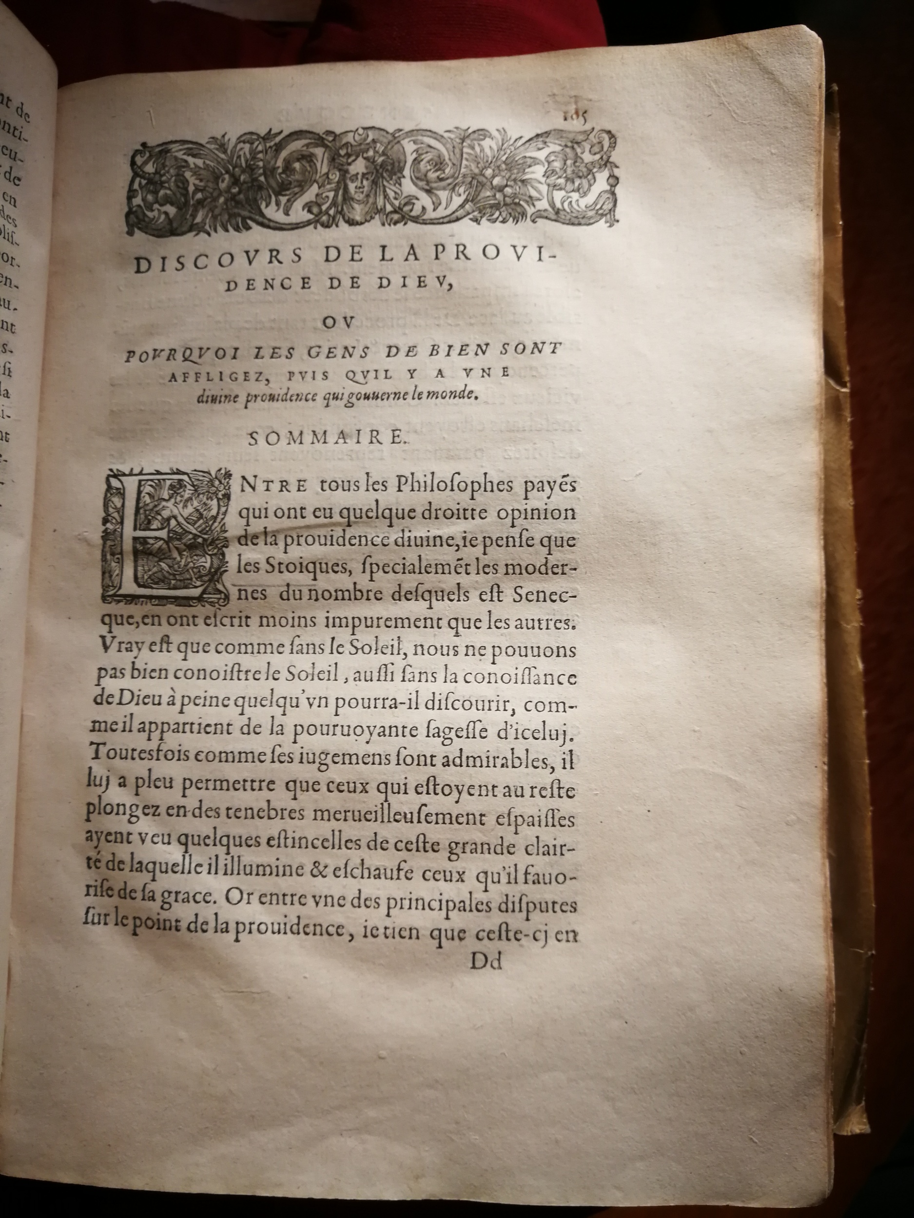 1595 - Jean Houzé - Œuvres morales et mêlées de Sénèque, Trésor de philosophie morale - T. 1 - BnF