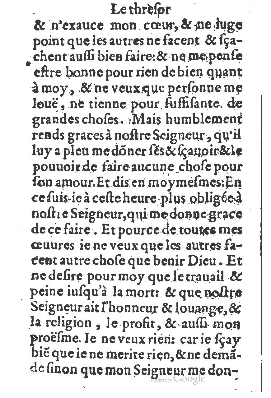 1578 - Guillaume Chaudière - Trésor de dévotion traitant de plusieurs belles vertus - BM Lyon