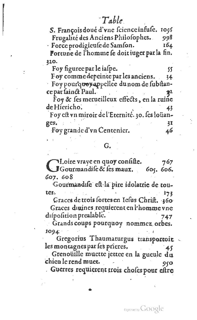 1607 - Nicolas Du Fossé - Trésor quadragésimal - T 01 - BM Lyon