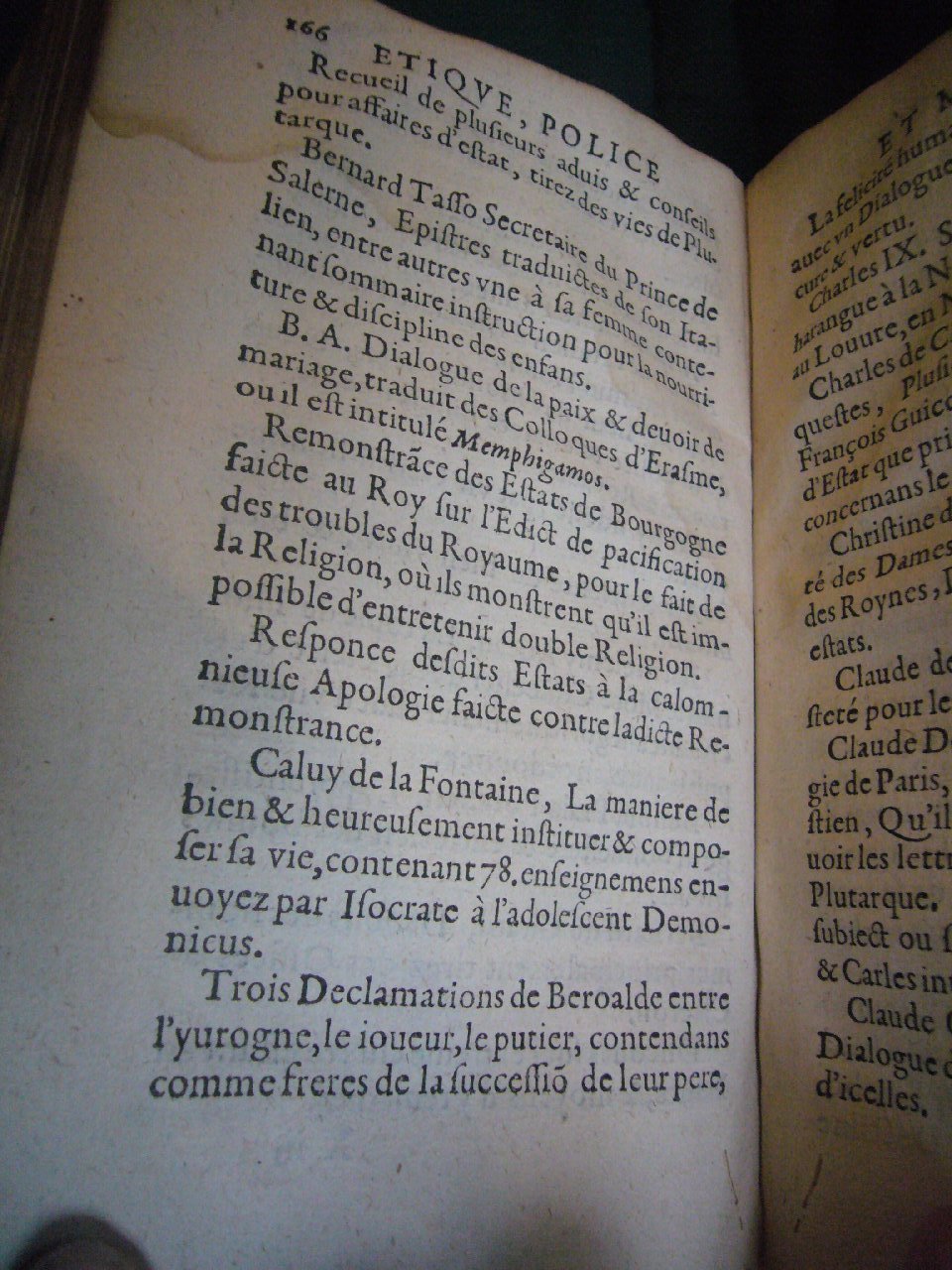 1602 - François Jacquin - Trésor des bons esprits français - BnF Arsenal