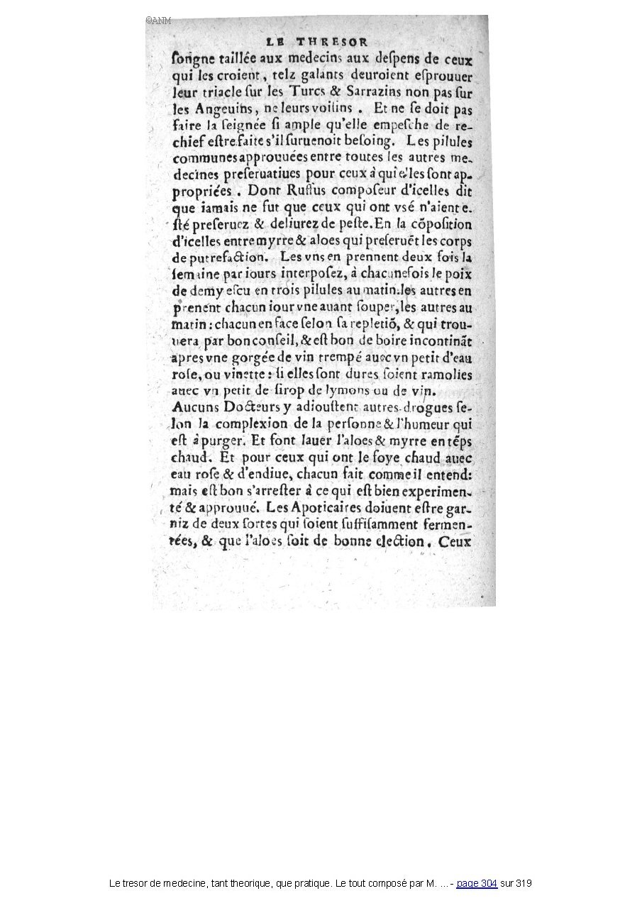 1560 - Pierre et Jan Moine - Trésor de médecine - Université Paris Cité