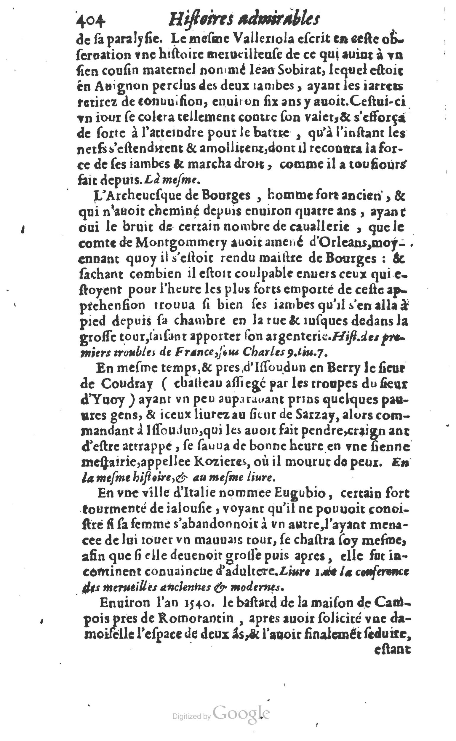 1610 - Paul Marceau - Trésor d’histoires admirables et mémorables - Princeton