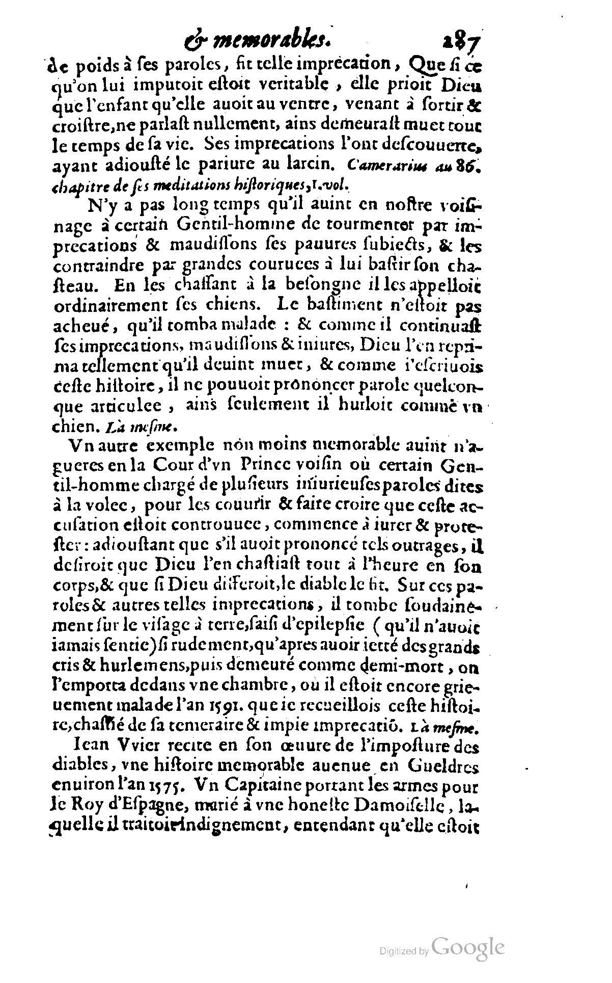 1620 - Samuel Crespin - Trésor d’histoires admirables et mémorables - BCU Lausanne