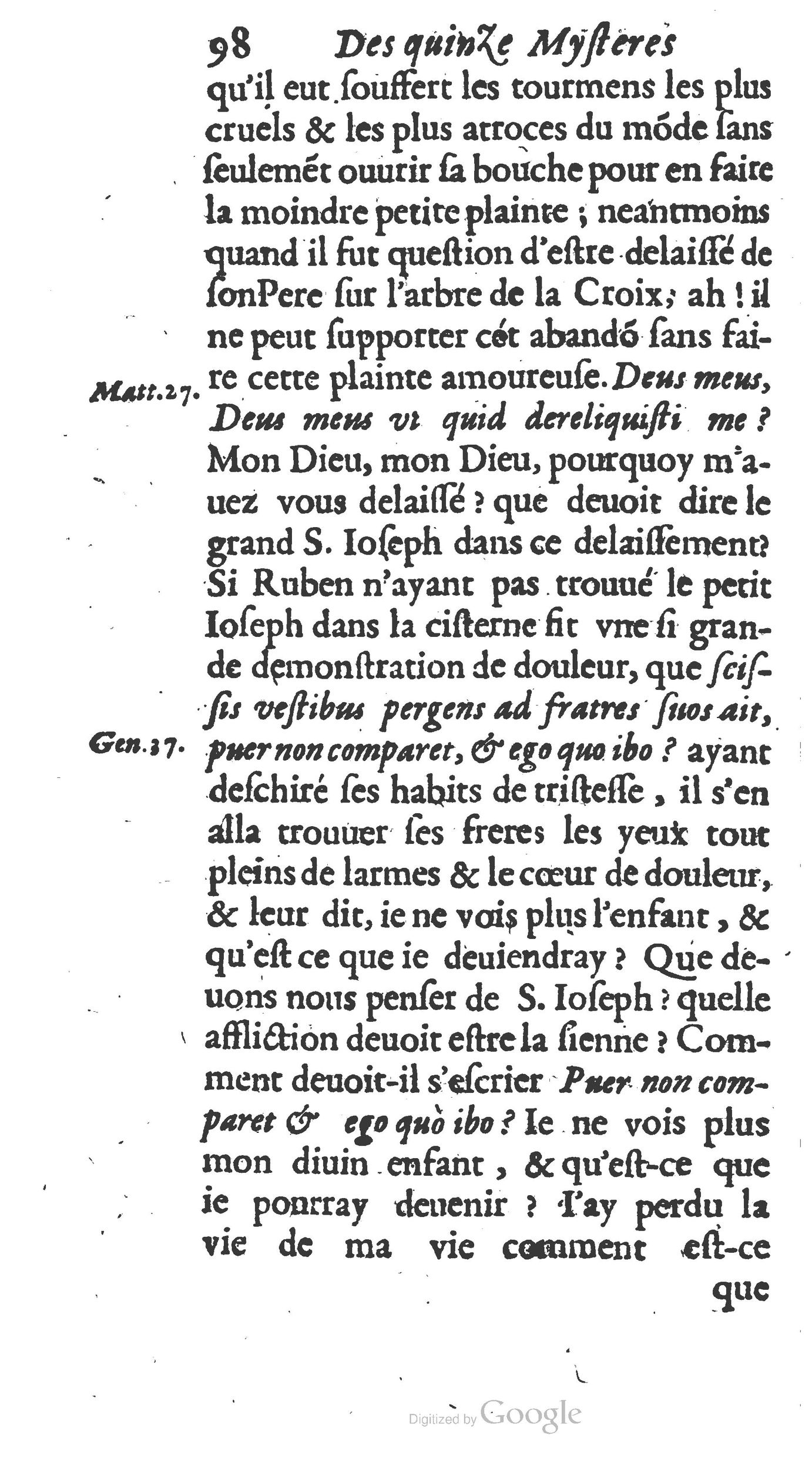 1654 - Antoine Jullieron - Trésor inestimable de Saint-Joseph - BM Lyon
