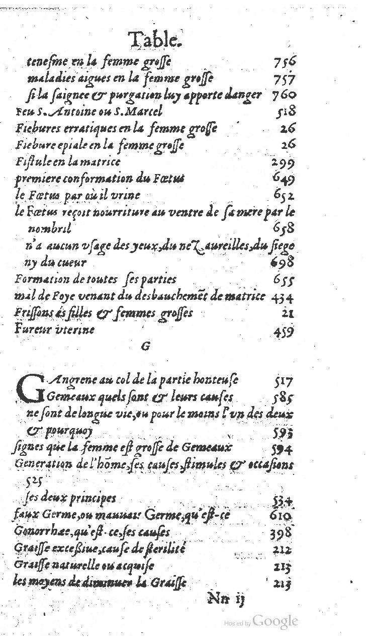 1585 - Jacques du Puis - Trésor des remèdes secrets pour les maladies des femmes - BnF