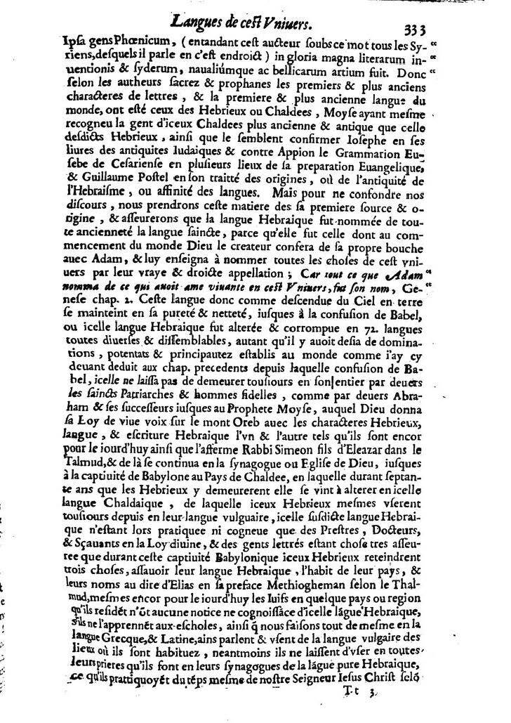 1613 - Matthieu Berjon - Trésor de l’histoire des langues de cet univers - BM Lyon