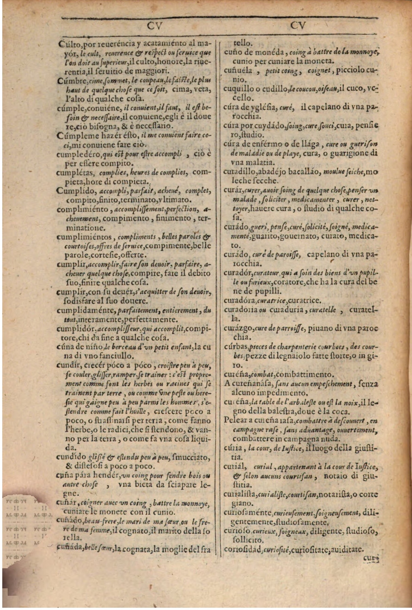 1609 - Philippe Albert et Alexandre Pernet - Trésor des trois langues française, italienne et espagnole (Première partie) - BSB Munich 1609 - Philippe Albert et Alexandre Pernet - Trésor des trois langues française, italienne et espagnole (Première partie) - BSB Munich