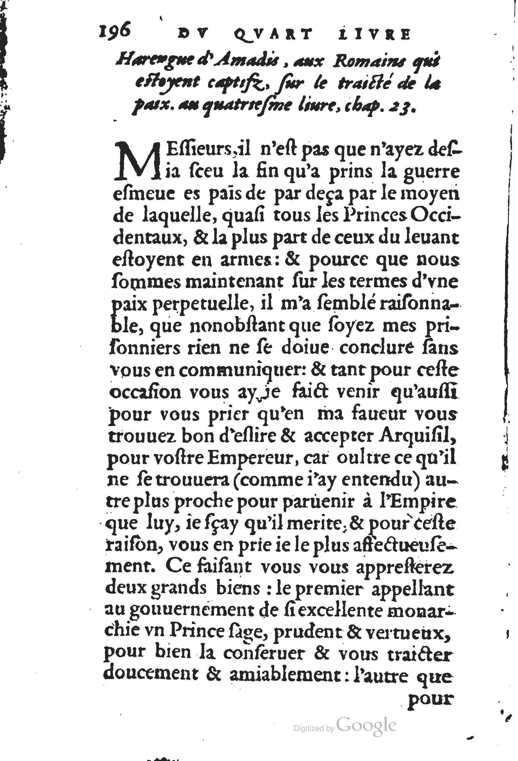 1560 - Jean d’Ogerolles et Gabriel Cotier Lyon - Trésor des Amadis - BSB Munich