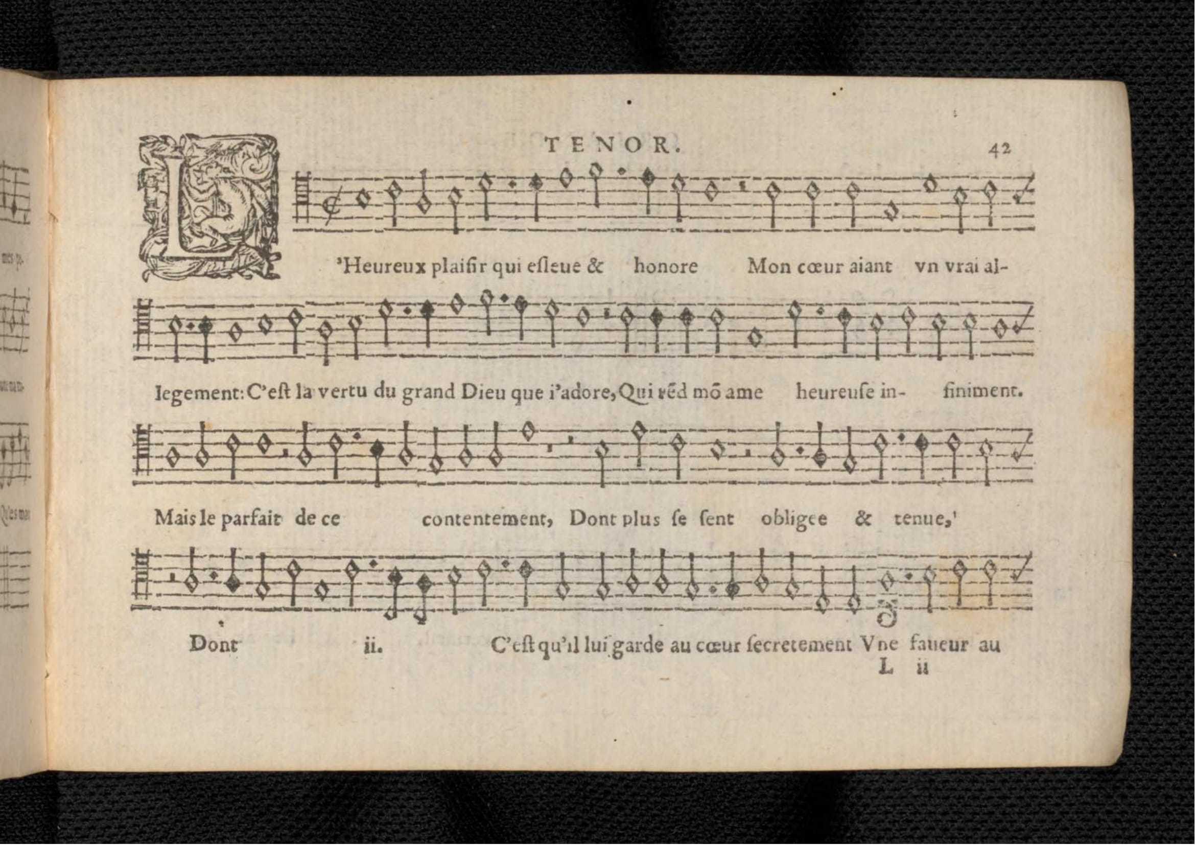 1576 - [Pierre de Saint-André] - Trésor de musique d’Orlande de Lassus Tenor - KBR Bruxelles