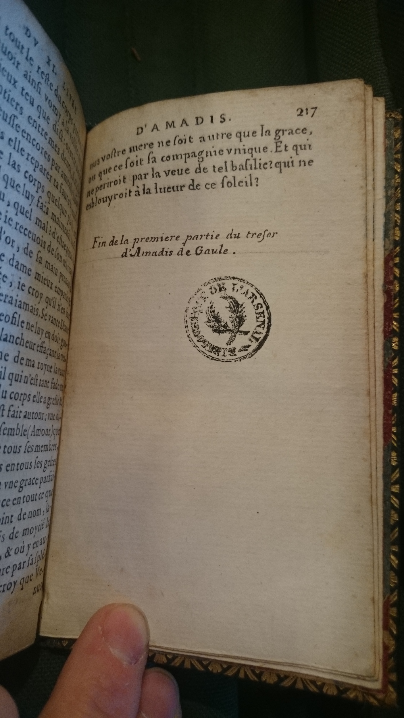 1582 - Jean Huguetan - Trésor des Amadis - BnF Arsenal