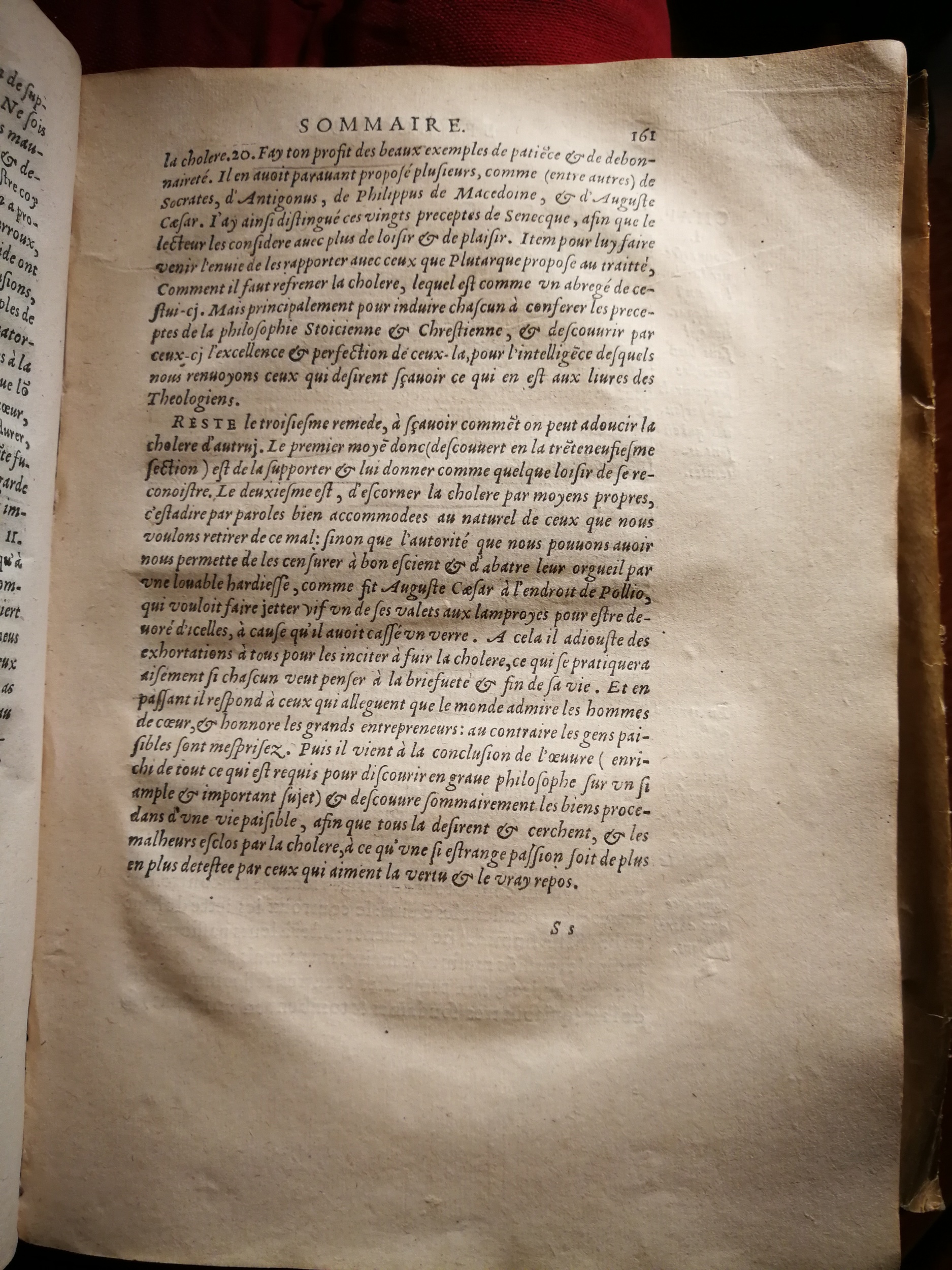 1595 - Jean Houzé - Œuvres morales et mêlées de Sénèque, Trésor de philosophie morale - T. 1 - BnF