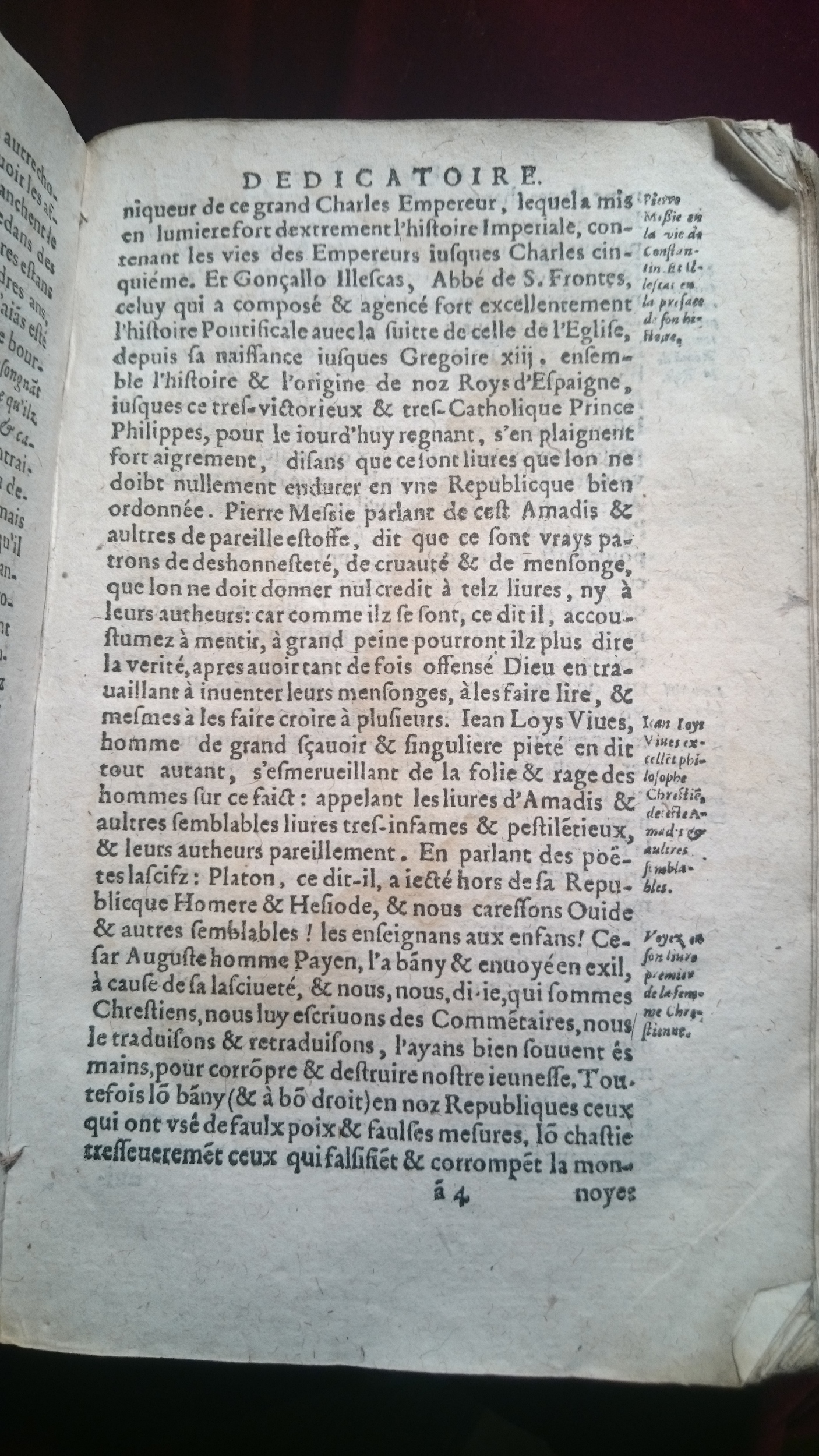 1596 - Jean Bogart - Trésor des faits et dits mémorables des hommes saints et illustres - BM Amiens