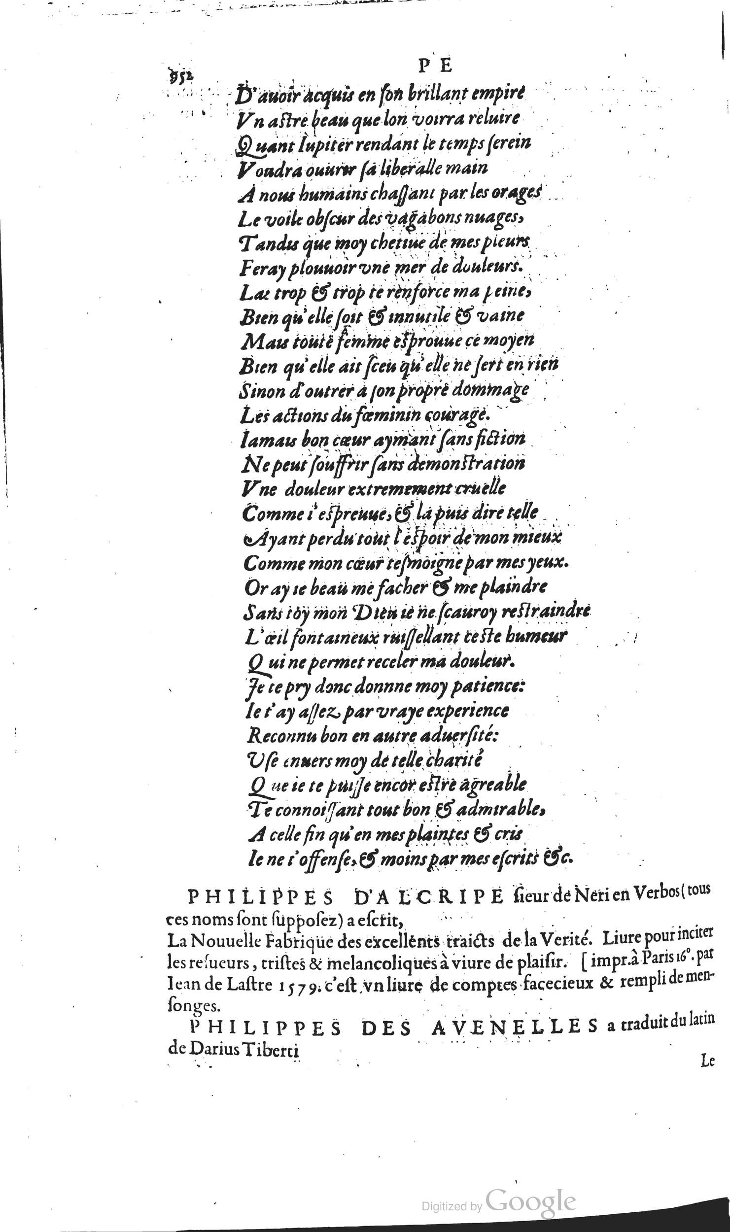 1585 - Barthélemy Honorat - Bibliothèques françaises - BSB Munich