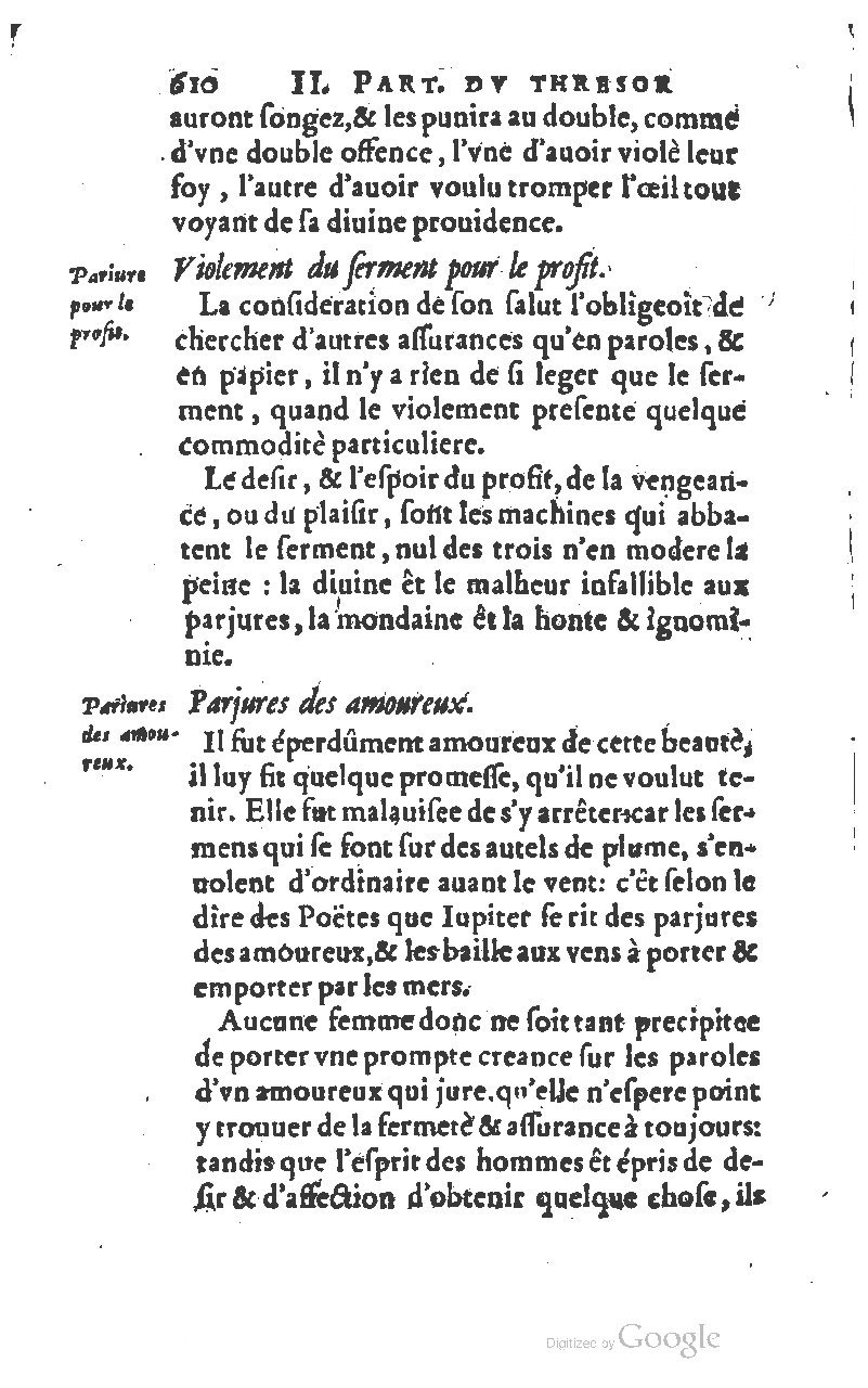 1610 - Louis Coste - Trésor de l’éloquence française (Seconde partie) - BM Lyon