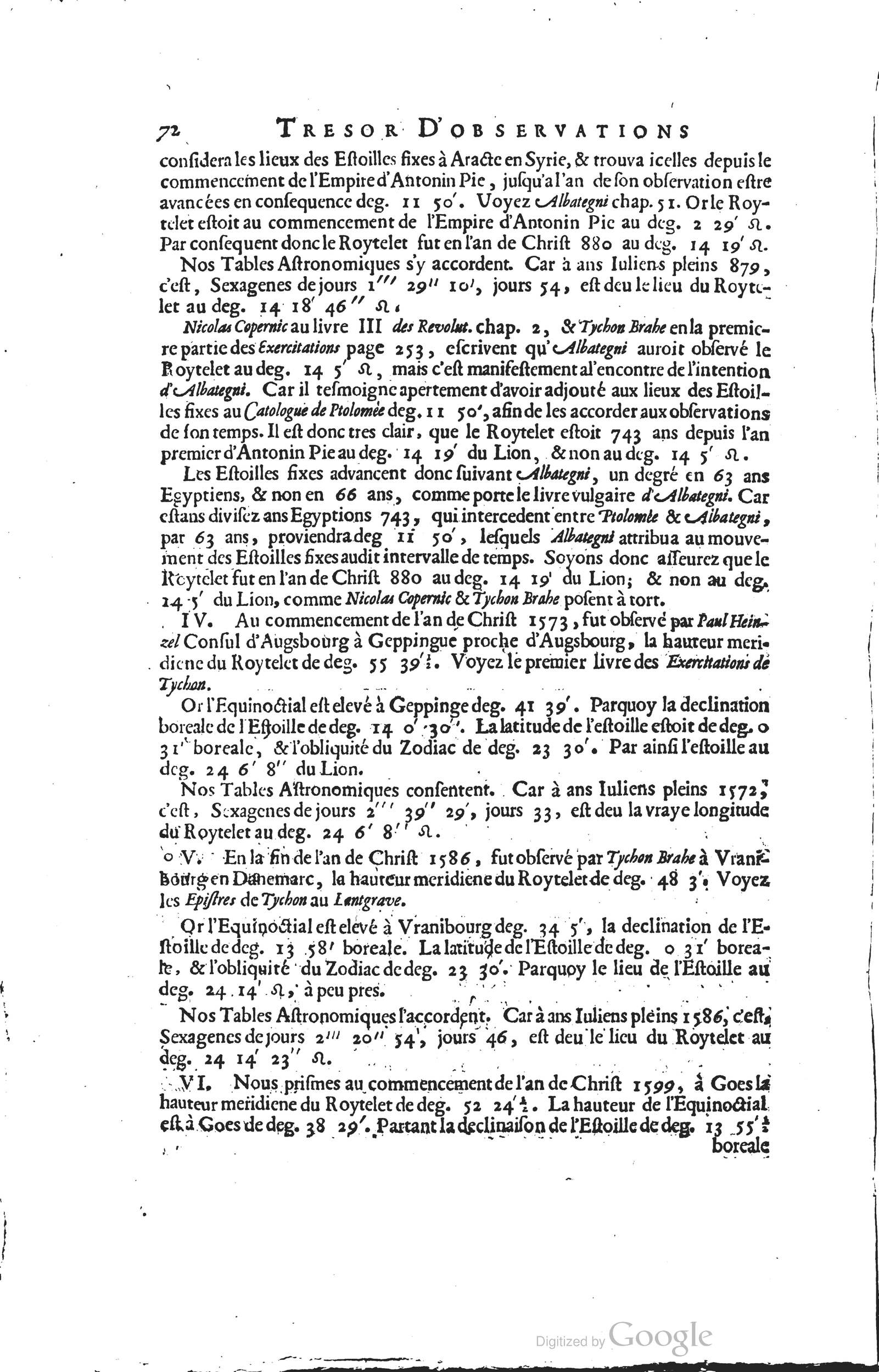 1634 - Zacharie Roman - Les Tables perpétuelles - Universiteit Leiden