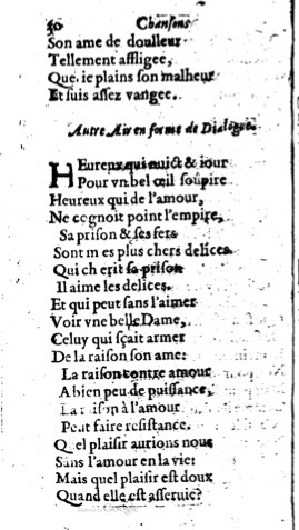 1623 - Jacques Cailloüé - Trésor ou recueil des chansons amoureuses - British Library