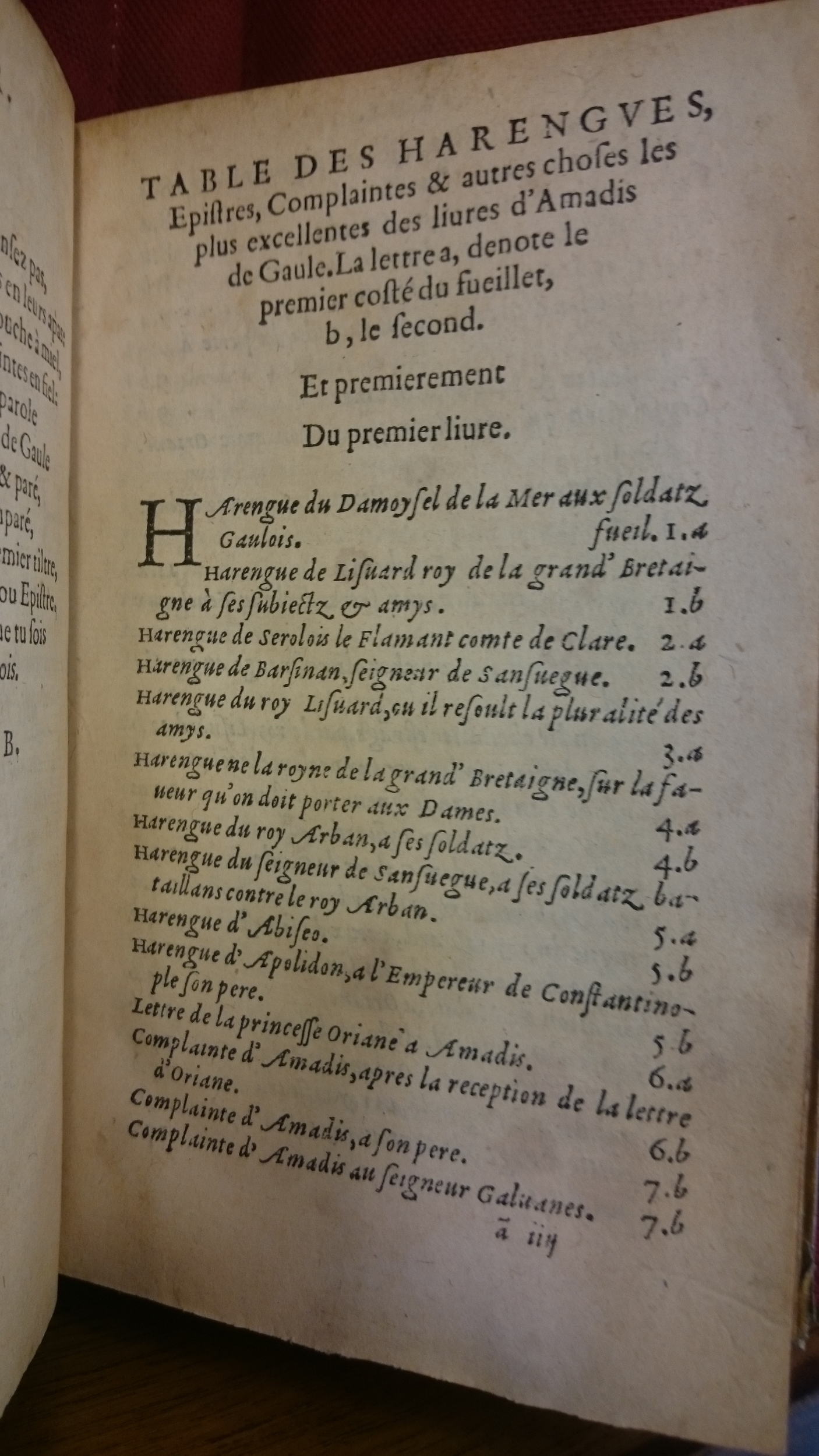 1559 - Jean Longis et Robert Le Mangnier - Trésor des Amadis - BM Lyon