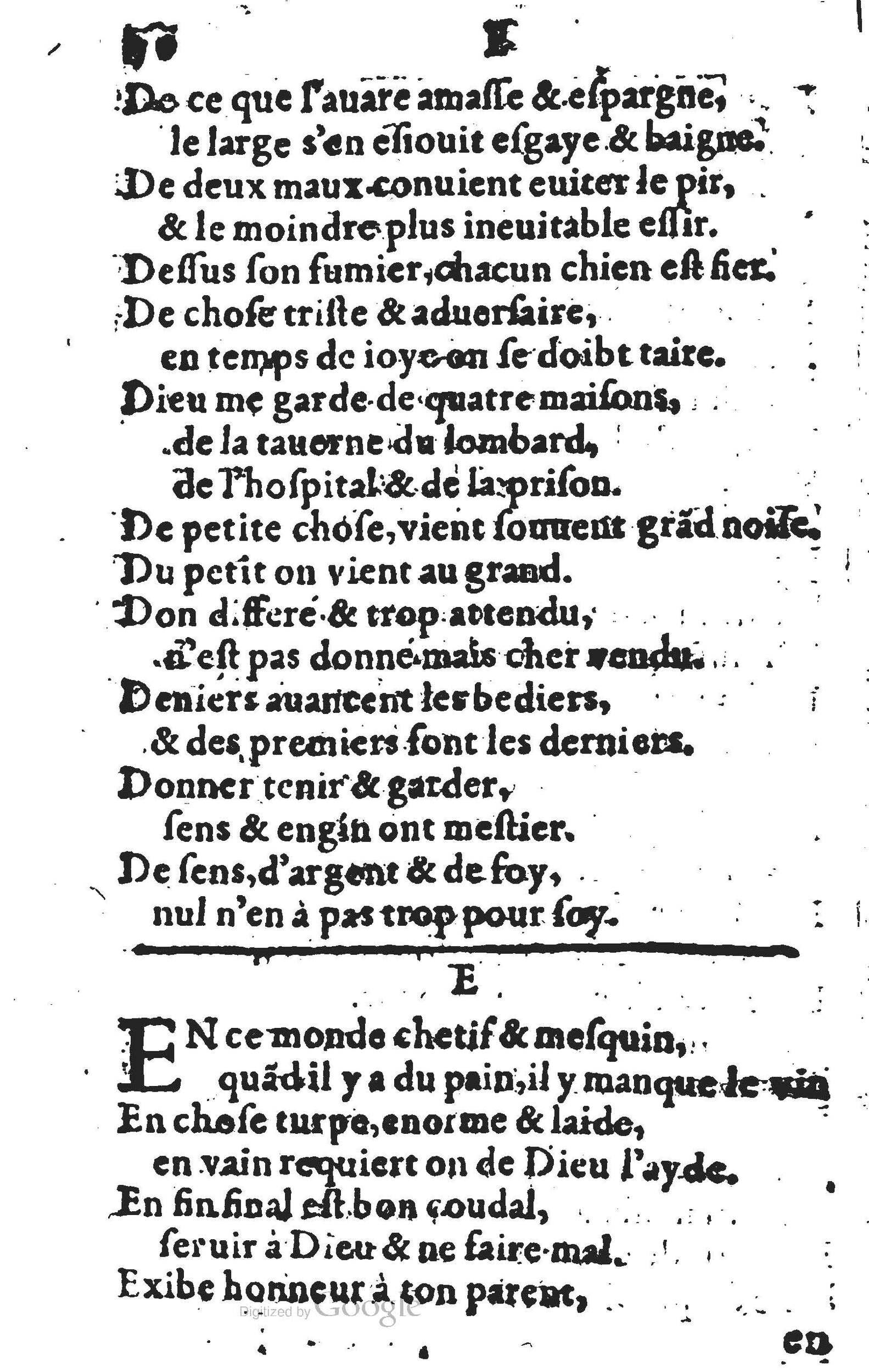 1578 - Nicolas Lescuyer - Trésor des sentences dorées - UGent