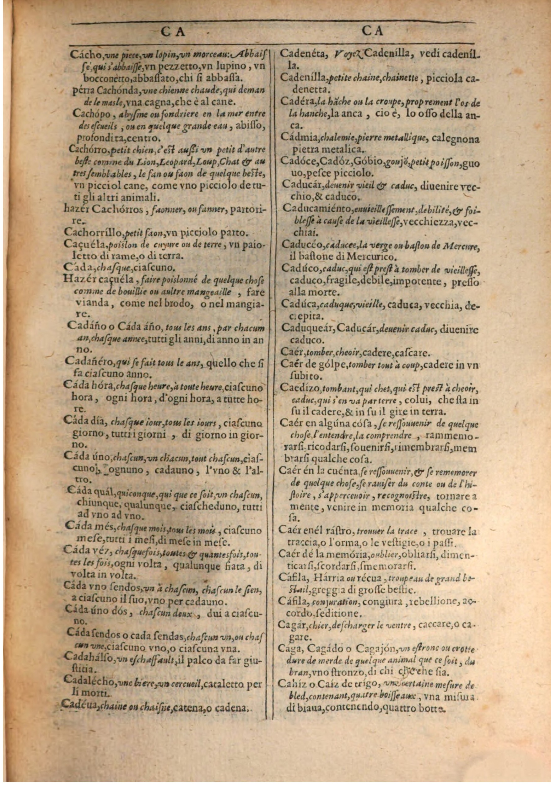 1609 - Philippe Albert et Alexandre Pernet - Trésor des trois langues française, italienne et espagnole (Première partie) - BSB Munich 1609 - Philippe Albert et Alexandre Pernet - Trésor des trois langues française, italienne et espagnole (Première partie) - BSB Munich