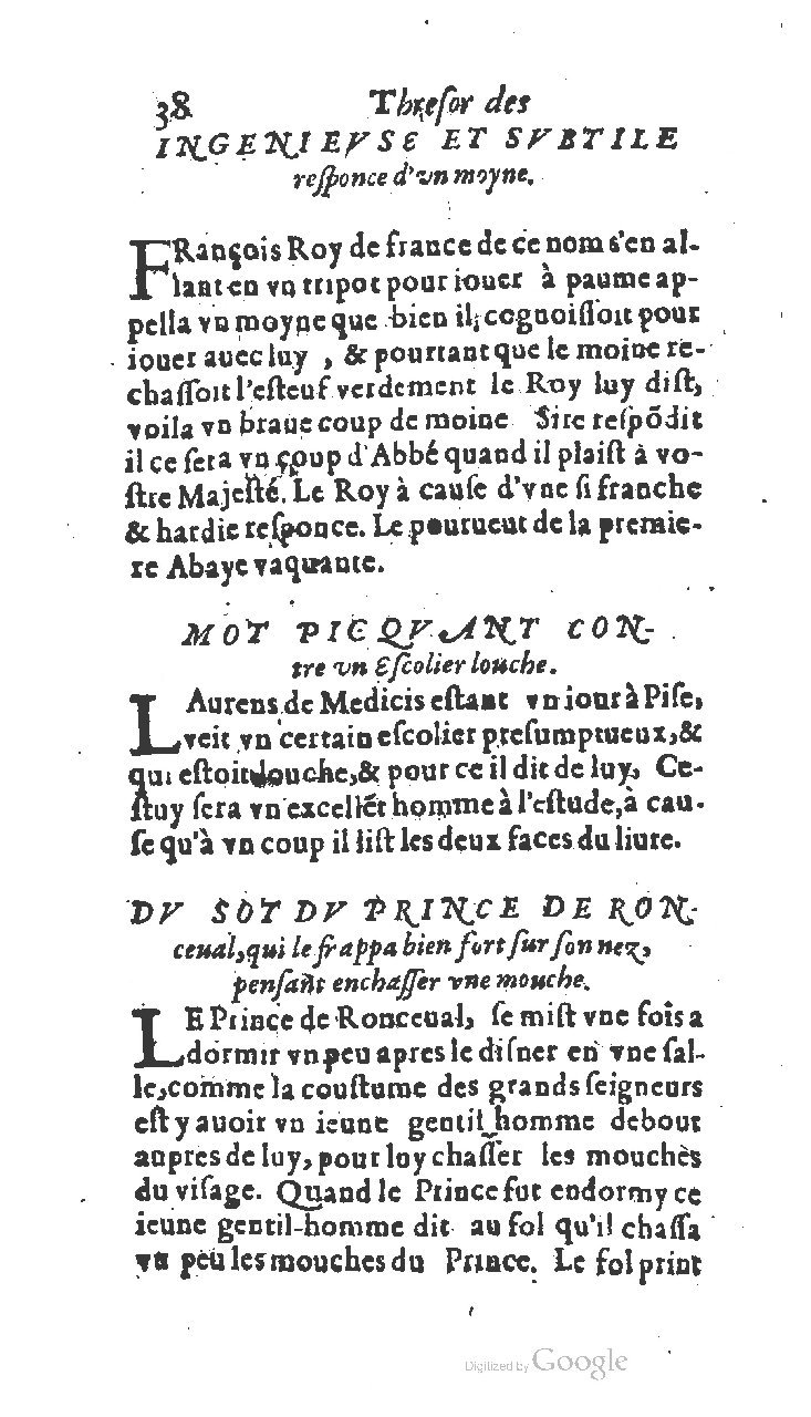 1611 - Jean Osmont - Trésor des récréations - BSB Munich