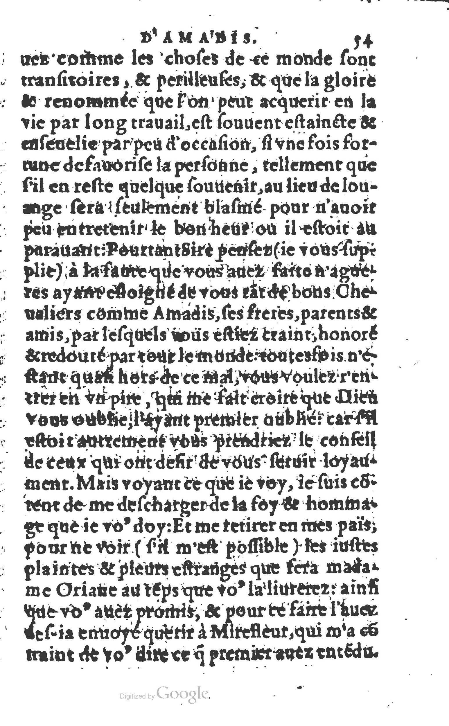 1567 - Robert Le Mangnier - Trésor des Amadis - British Library