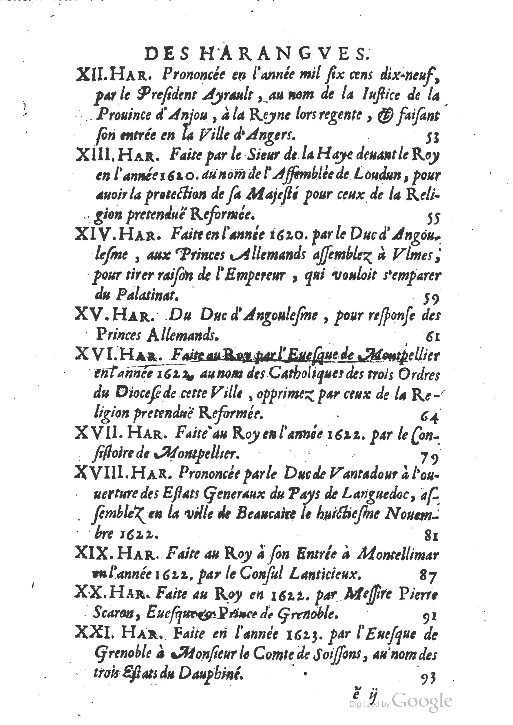 1654 - Michel Bobin - Trésor des harangues, remontrances et oraisons funèbres - BM Lyon 1654 - Michel Bobin - Trésor des harangues, remontrances et oraisons funèbres - BM Lyon
