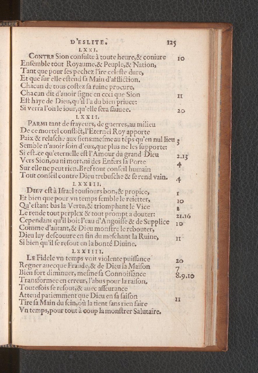 1577 - Jean de Laon - Trésor des 150 psaumes de David - Genève
