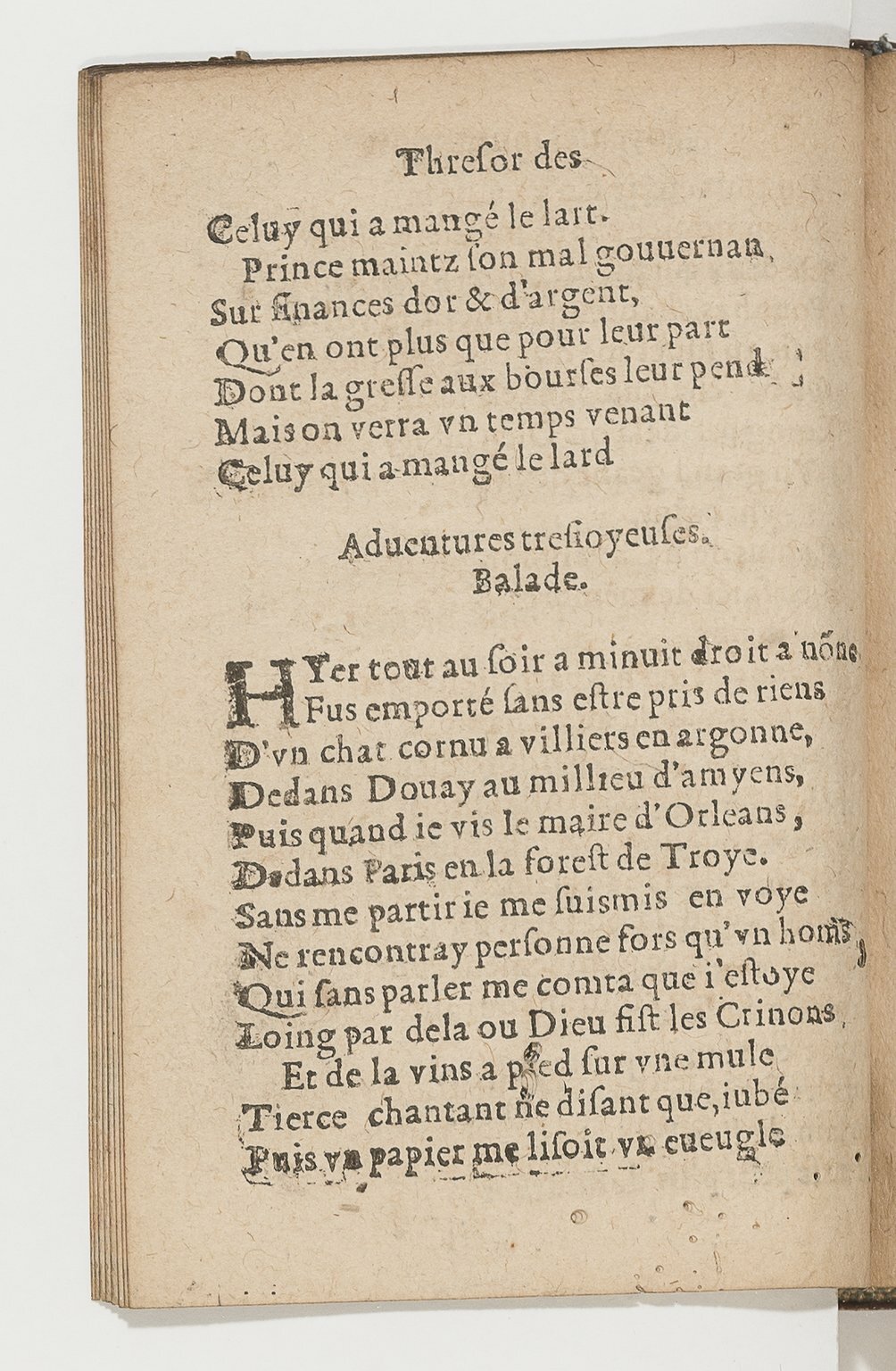 1568c. - Veuve Jean Bonfons - Trésor des joyeuses inventions du parangon de poésies - BnF Arsenal