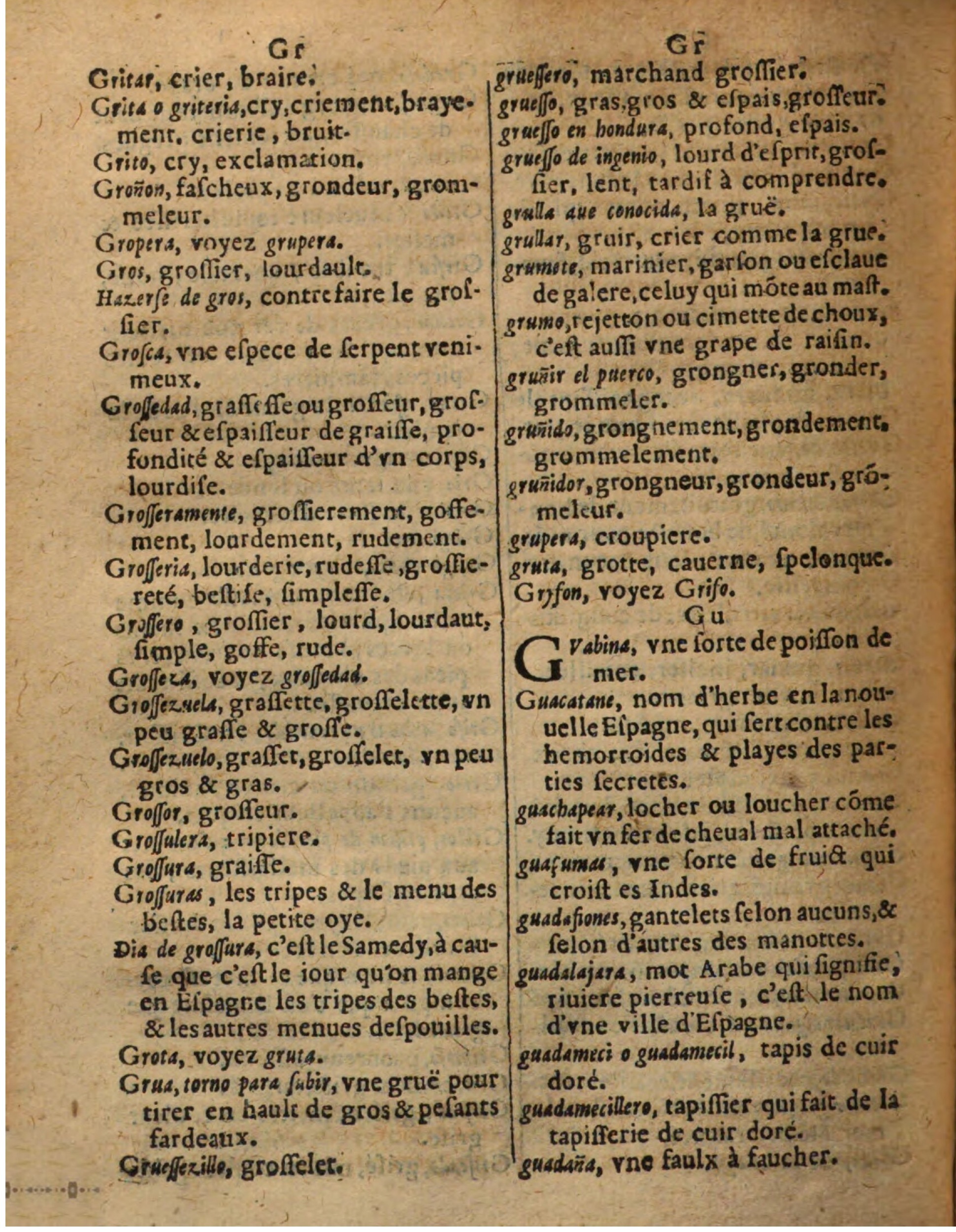 1625 - Hubert Antoine - Trésor des deux langues espagnole et française - Augsbourg