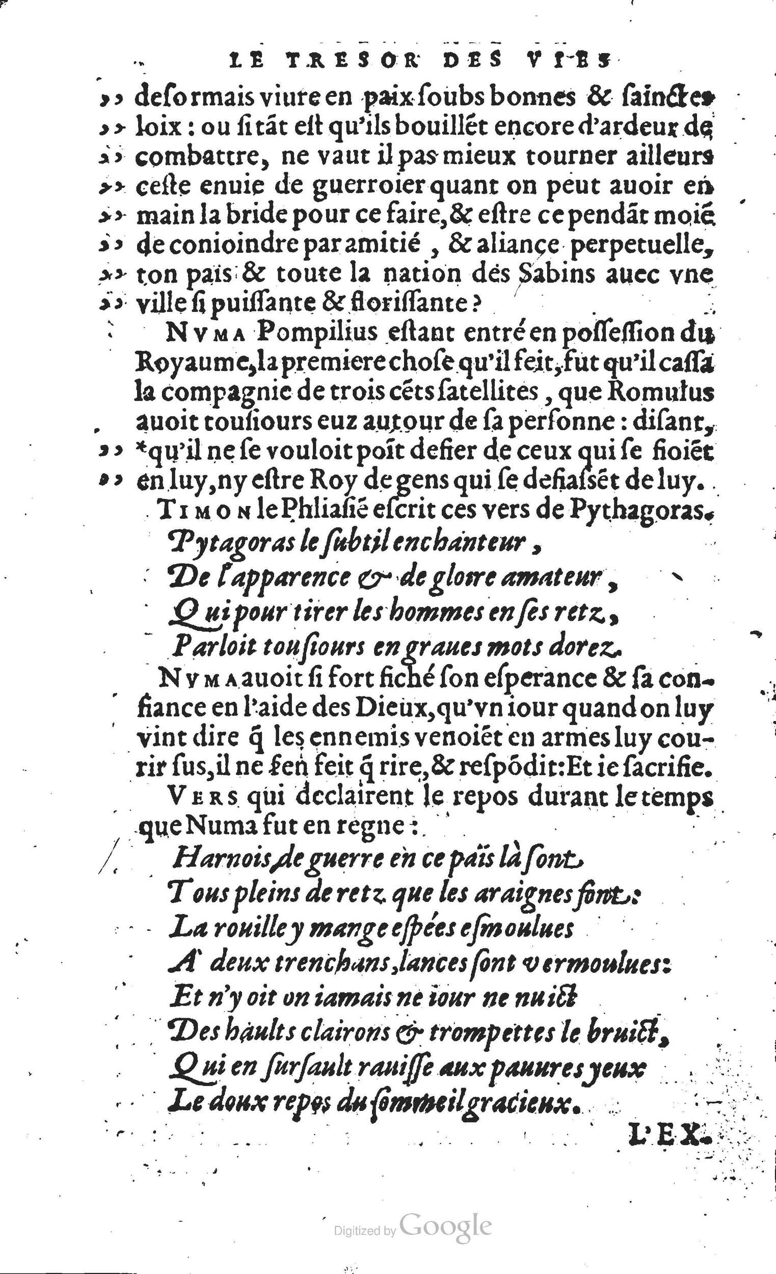 1567 - Willem Silvius - Trésor des vies de Plutarque - Anvers Musée Plantin-Moretus