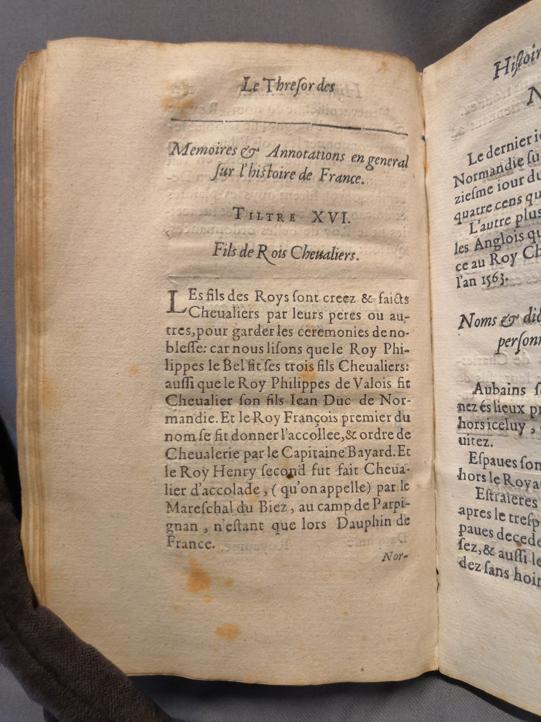 1614 - Jean Corrozet - Trésor des histoires de France - Amsterdam