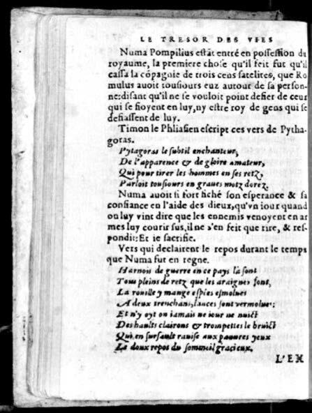 1574 - Benoît Rigaud - Trésor des vies de Plutarque - Avignon