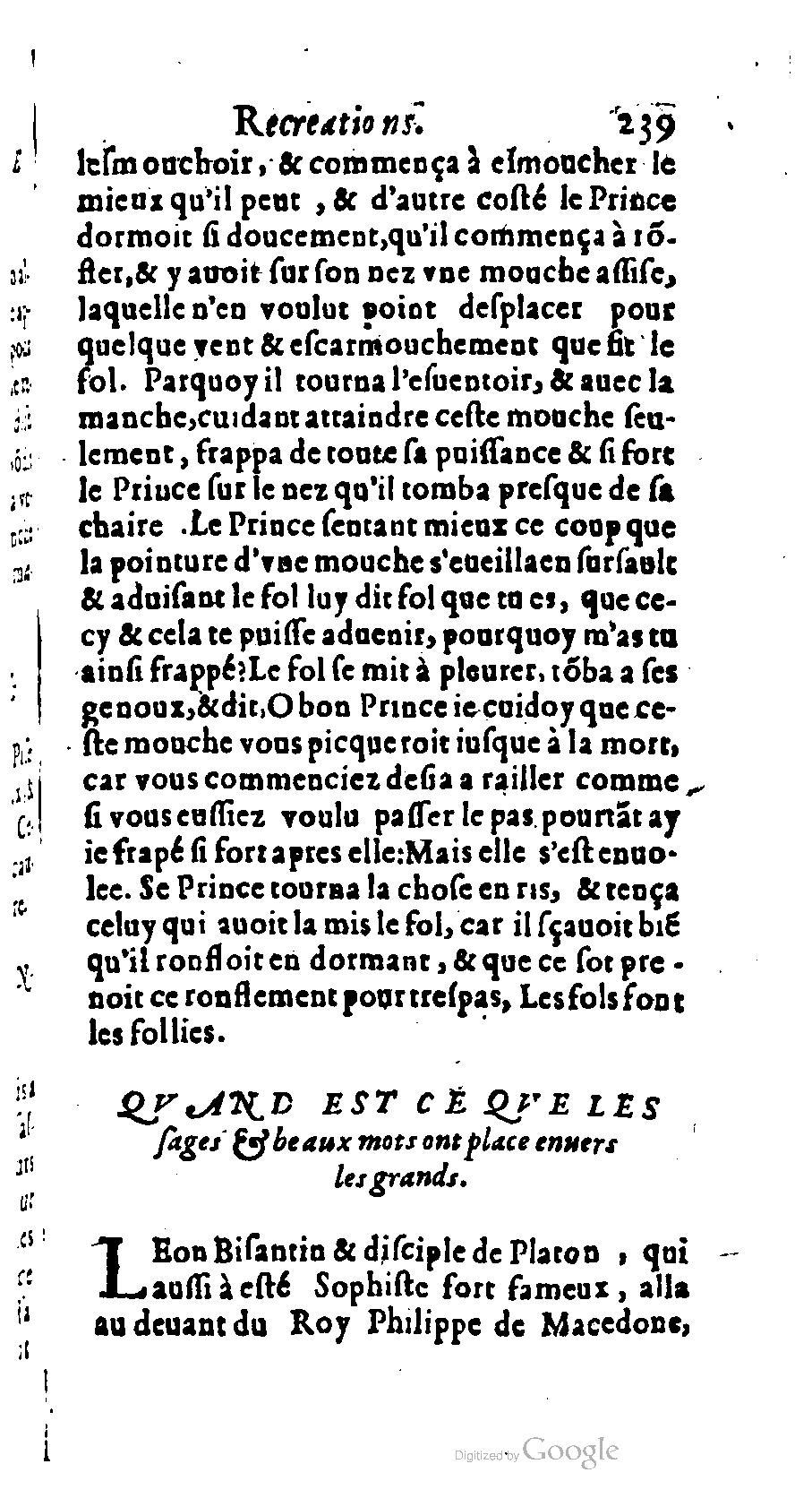 1611 - Romain de Beauvais - Trésor des récréations - BM Lyon