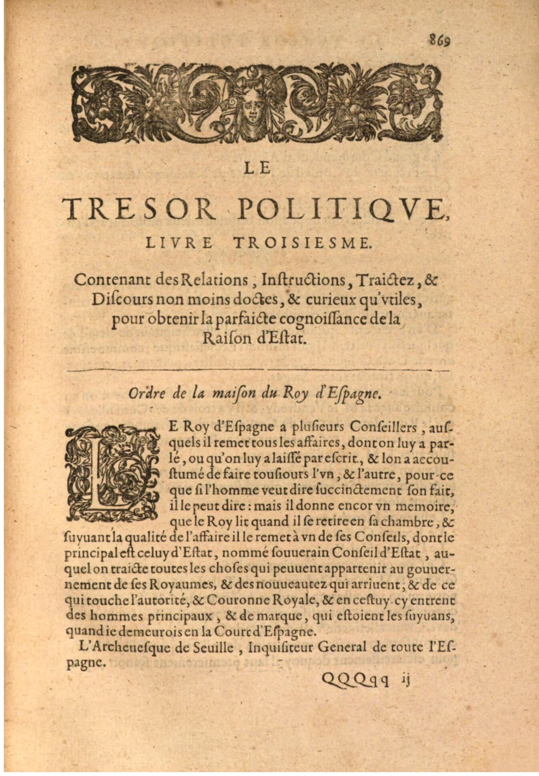 1608 - Nicolas Du Fossé - Trésor politique - BSB Munich 1608 - Nicolas Du Fossé - Trésor politique - BSB Munich