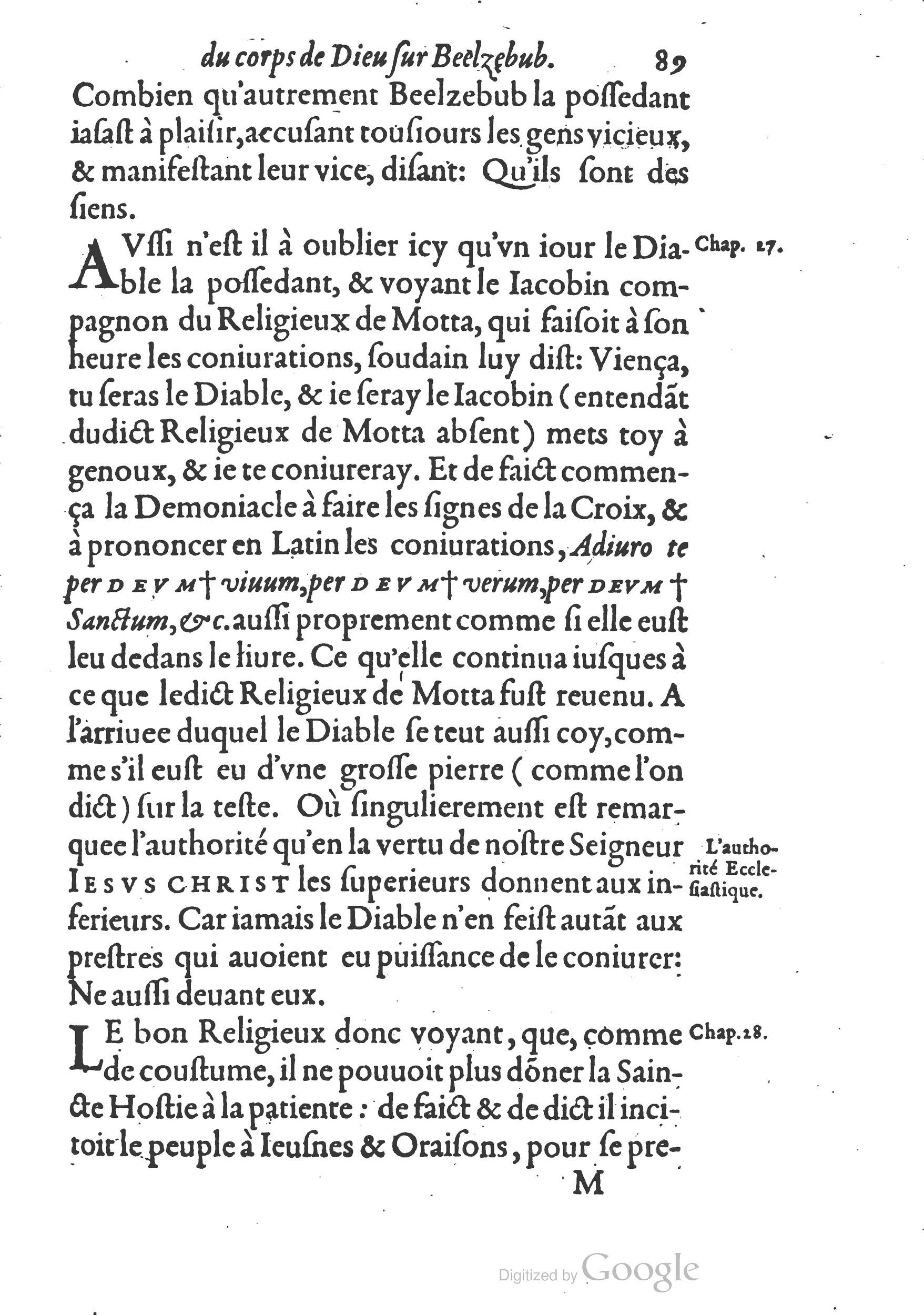 1578 - Nicolas Chesneau - Trésor et entière histoire de la triomphante victoire du corps de Dieu sur l’esprit malin - British Library 1578 - Nicolas Chesneau - Trésor et entière histoire de la triomphante victoire du corps de Dieu sur l’esprit malin - British Library