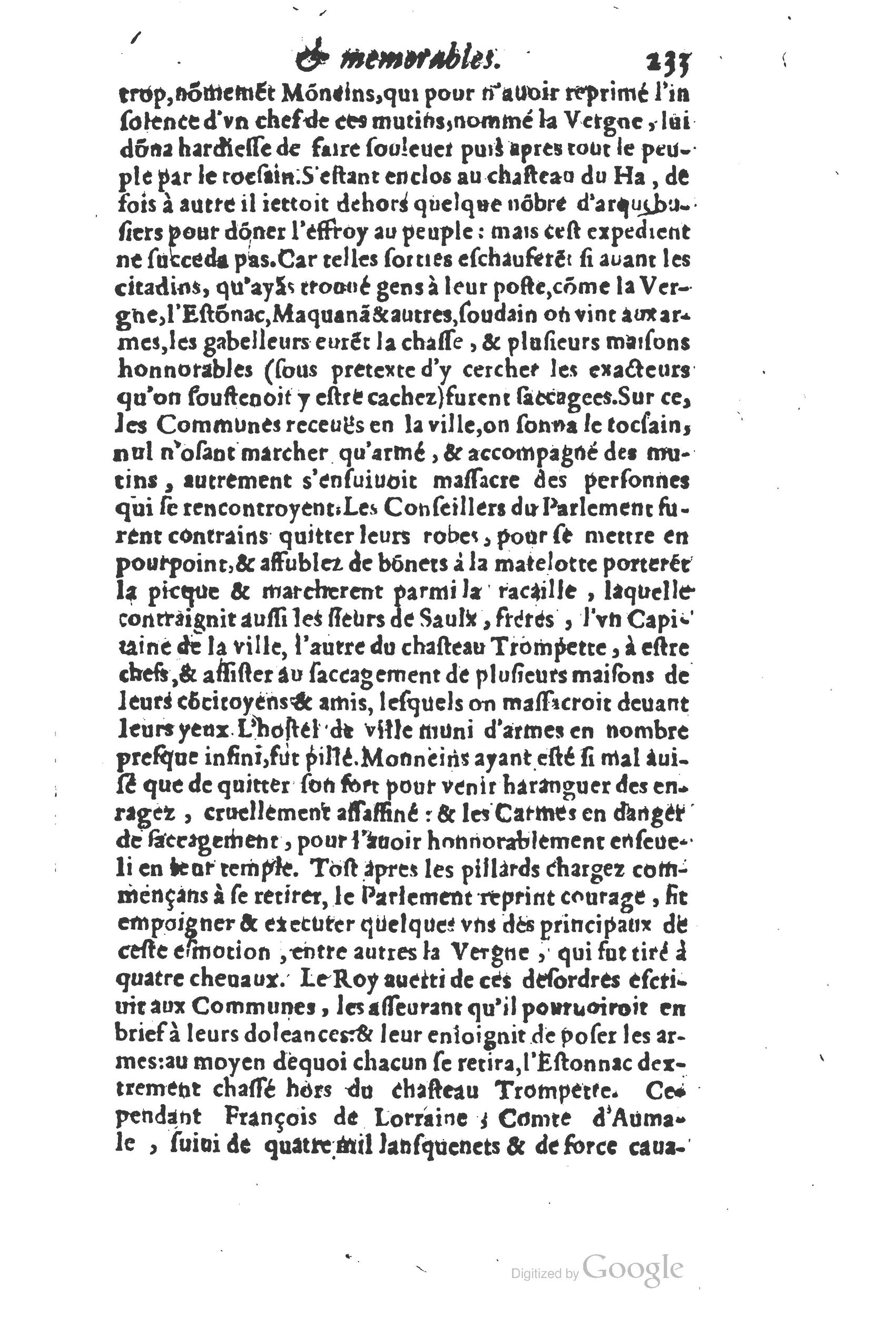 1610 - Paul Marceau - Trésor d’histoires admirables et mémorables - Princeton