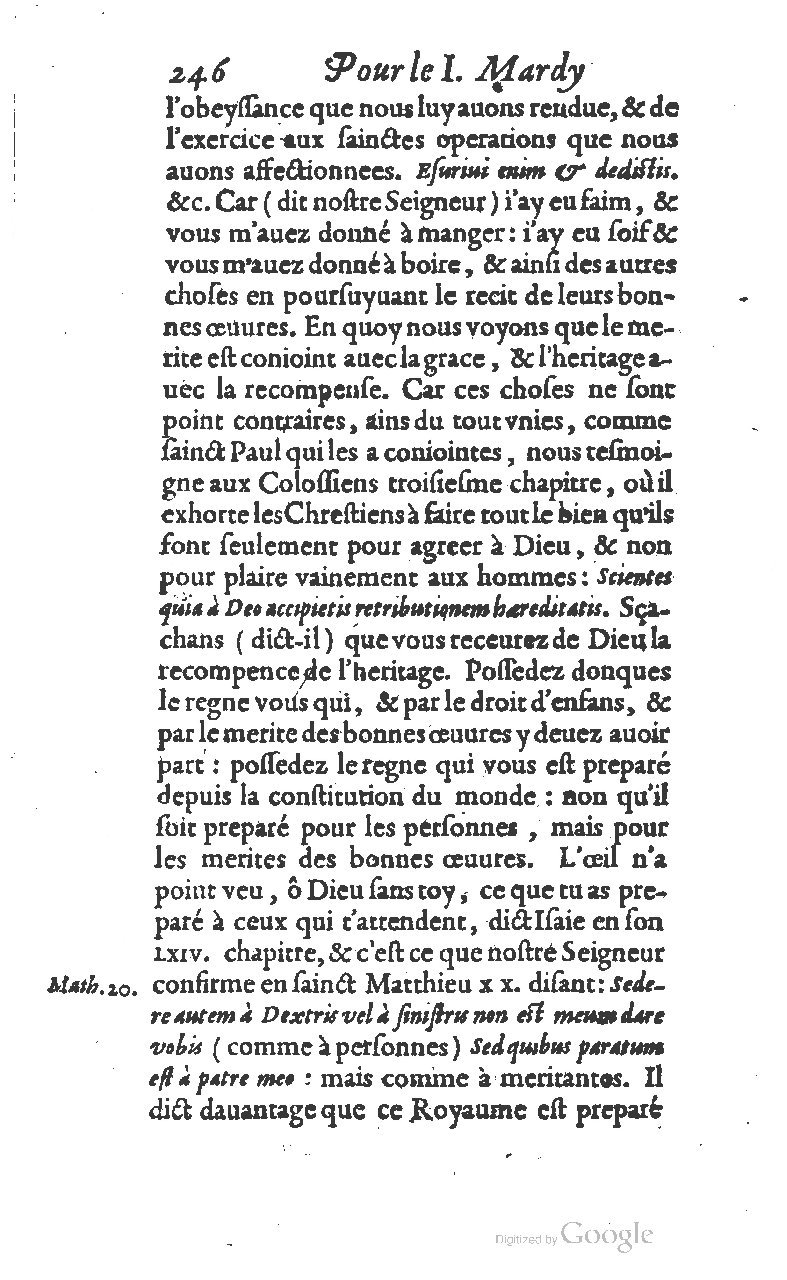 1607 - Nicolas Du Fossé - Trésor quadragésimal - T 01 - BM Lyon