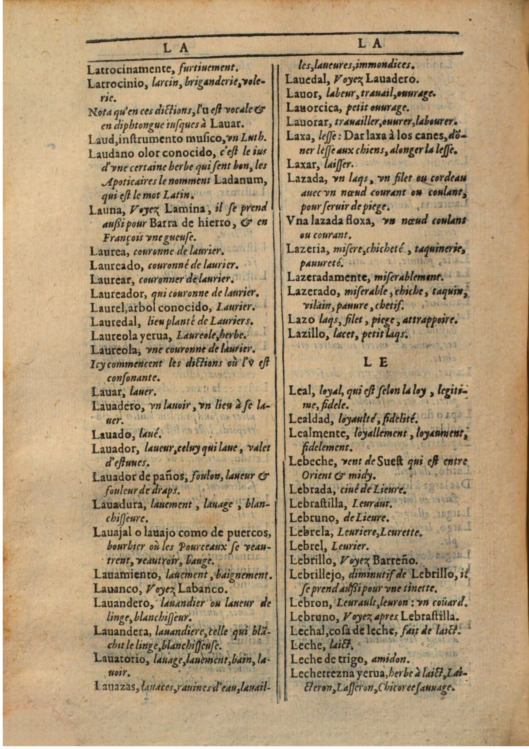 1607 - Marc Orry - Trésor des deux langues espagnole et française (Première partie) - BSB Munich 1607 - Marc Orry - Trésor des deux langues espagnole et française (Première partie) - BSB Munich