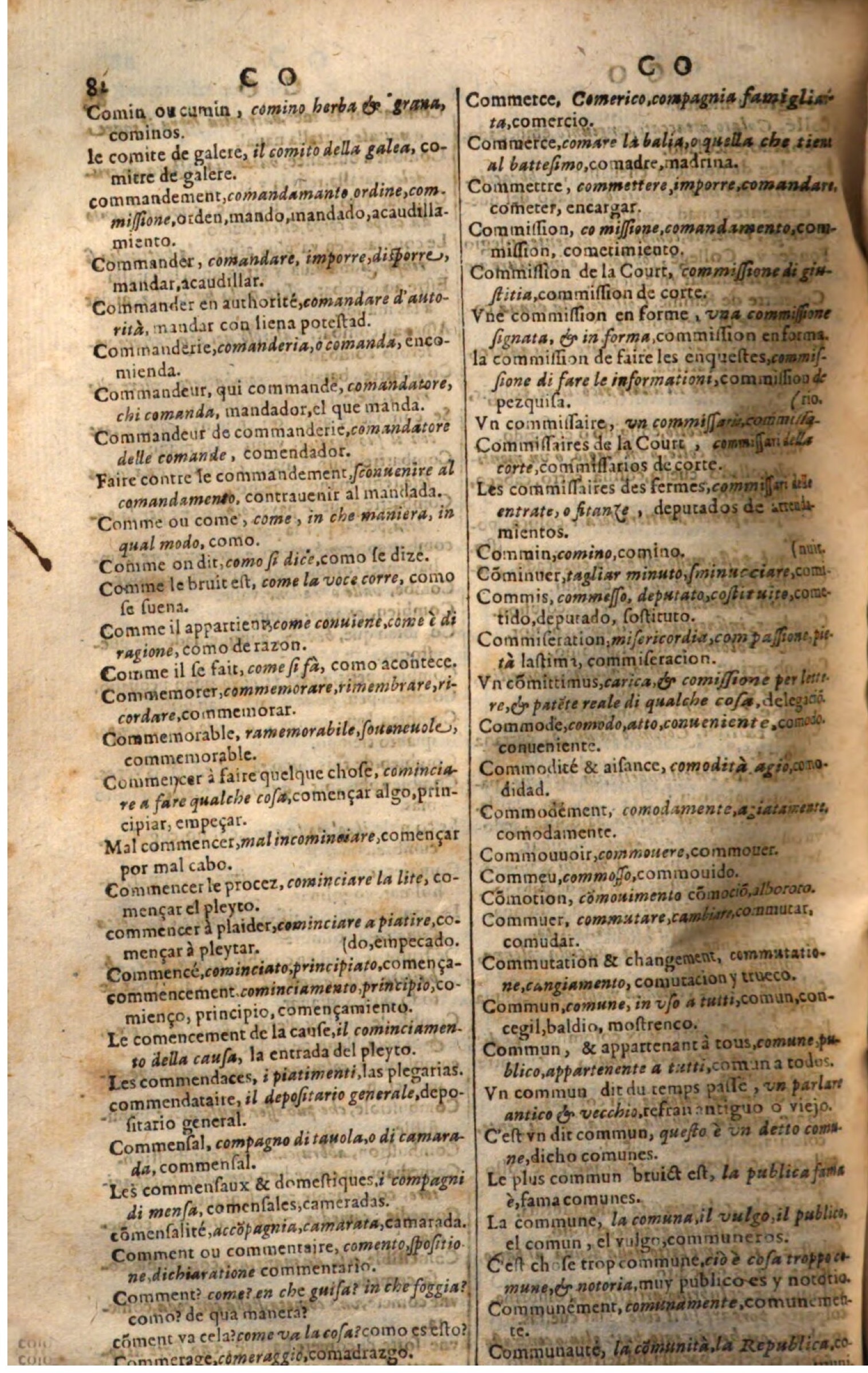 1644 - Jacques Crespin - Trésor des trois langues - Passau
