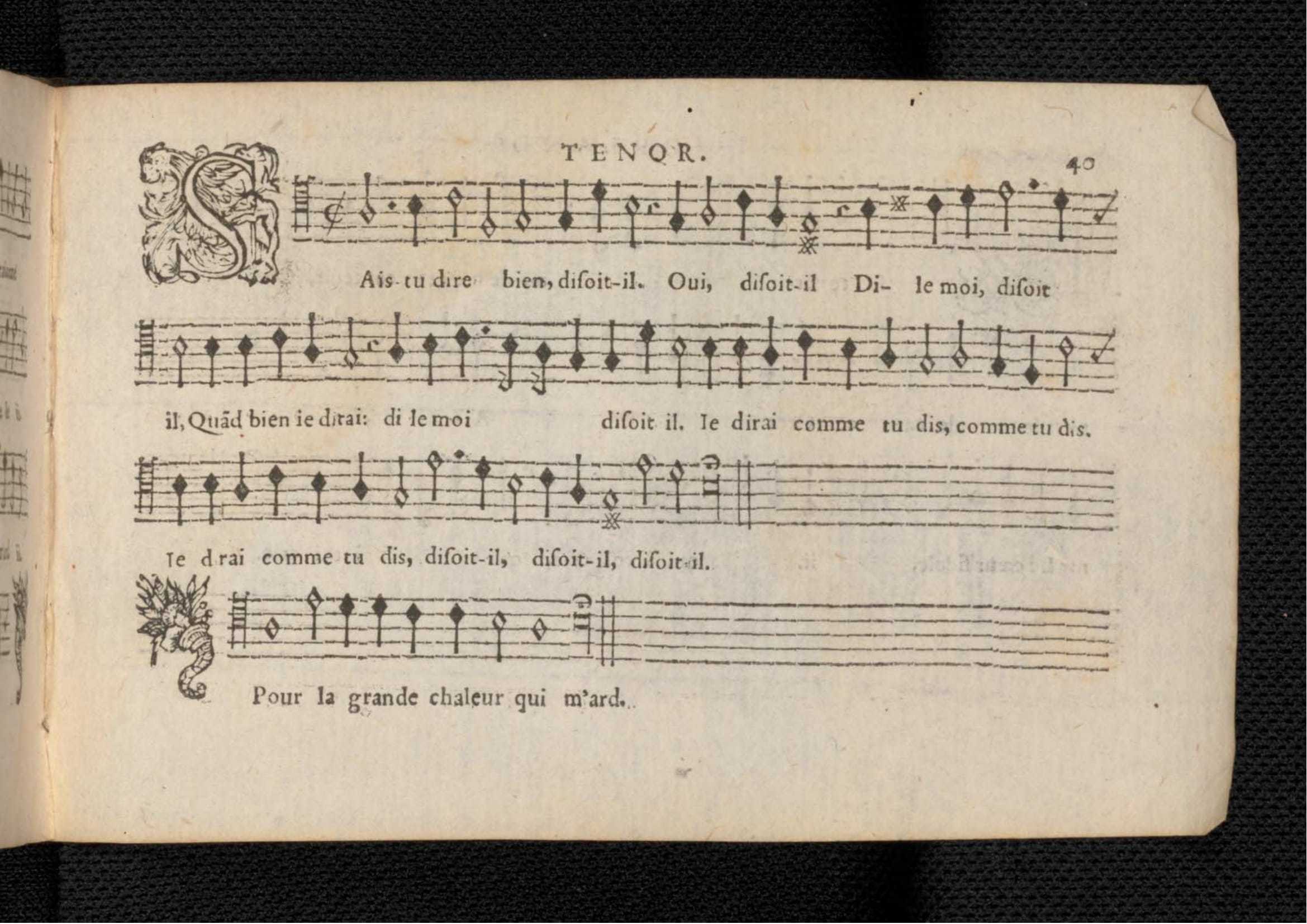 1576 - [Pierre de Saint-André] - Trésor de musique d’Orlande de Lassus Tenor - KBR Bruxelles
