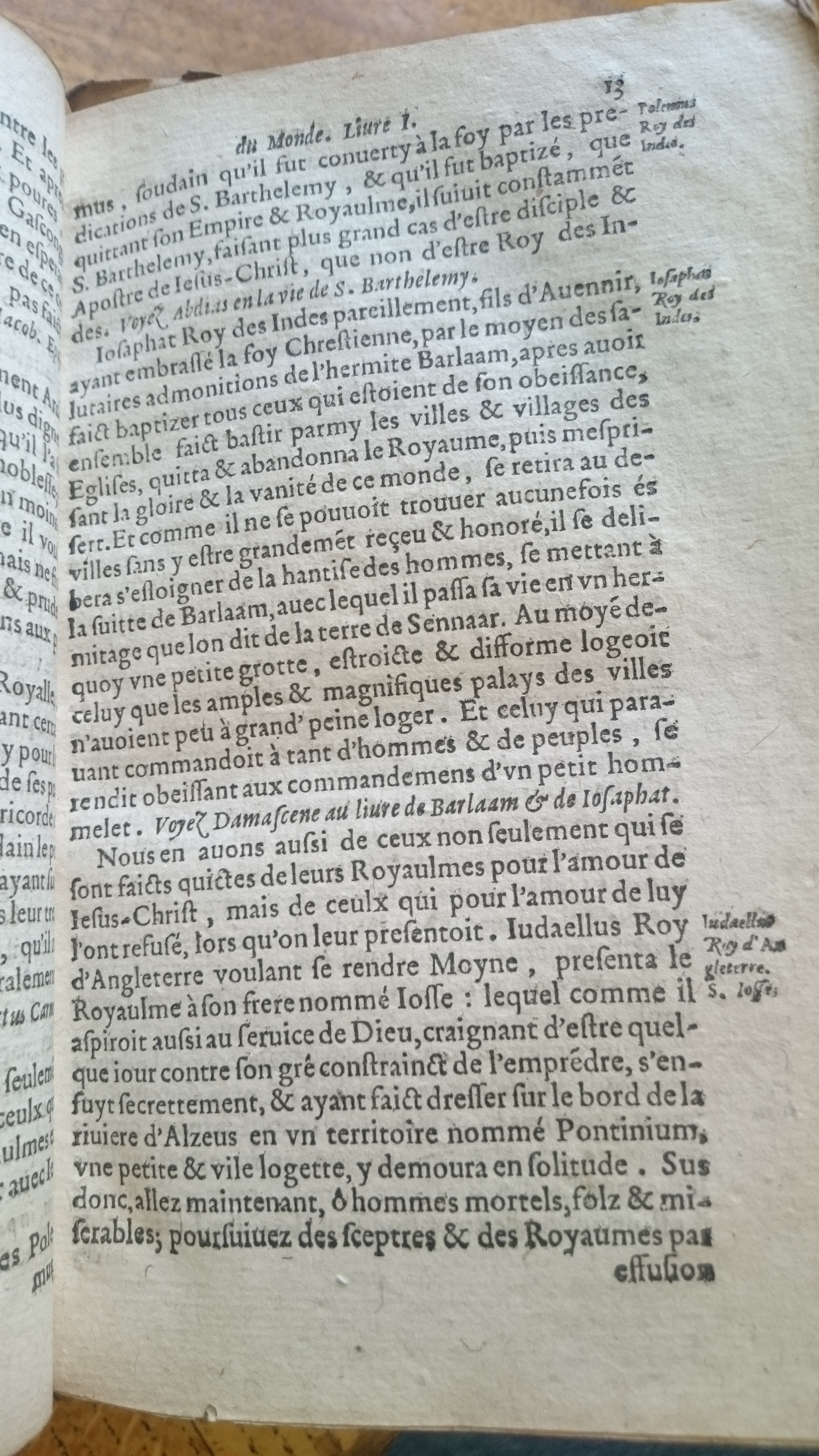 1599 - Balthazar Bellère - Trésor des faits et dits mémorables des hommes saints et illustres - Douai Quincy