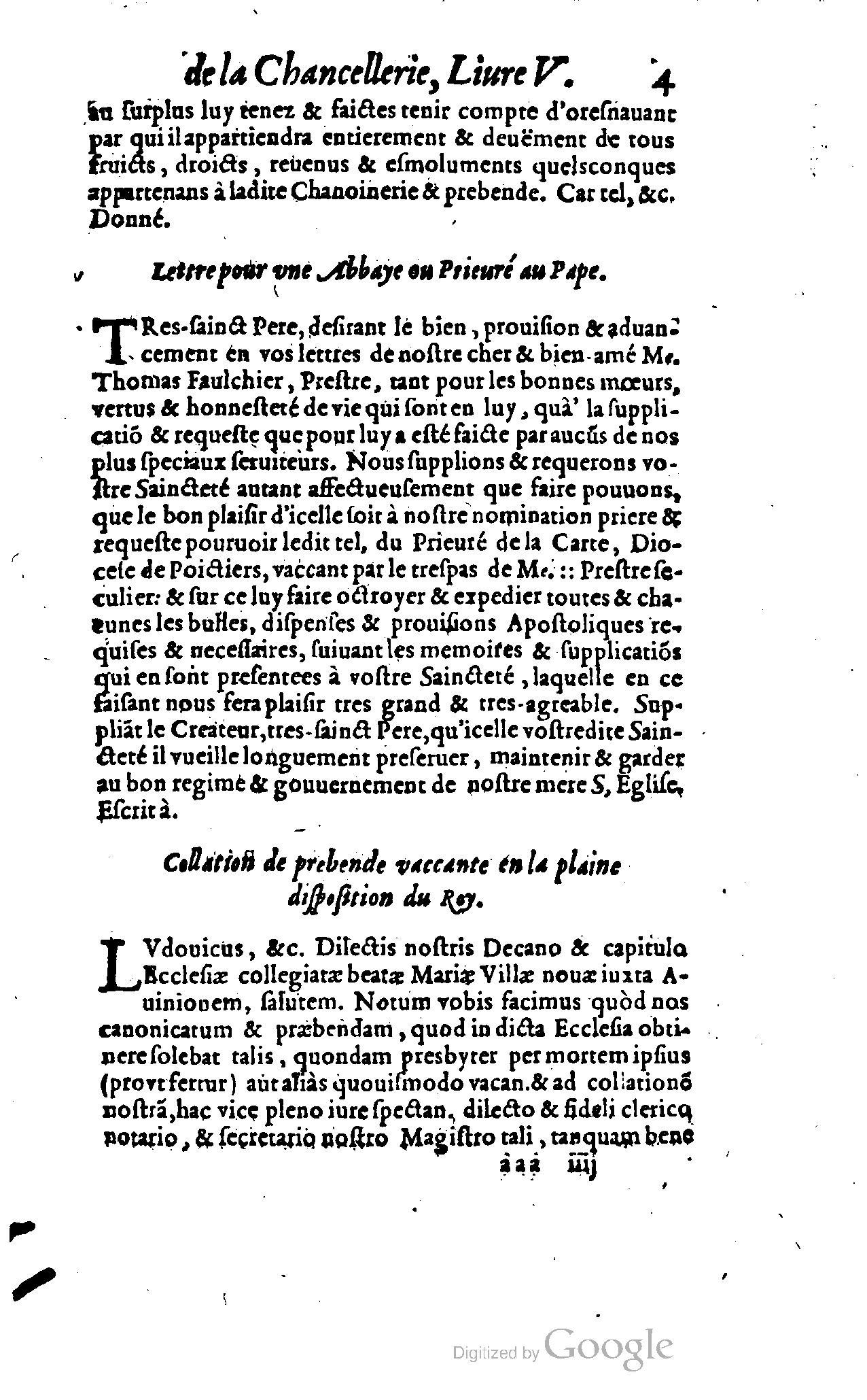 1614 - Jean Richer - Trésor du nouveau style et protocole de la chancellerie de France - BSB Munich