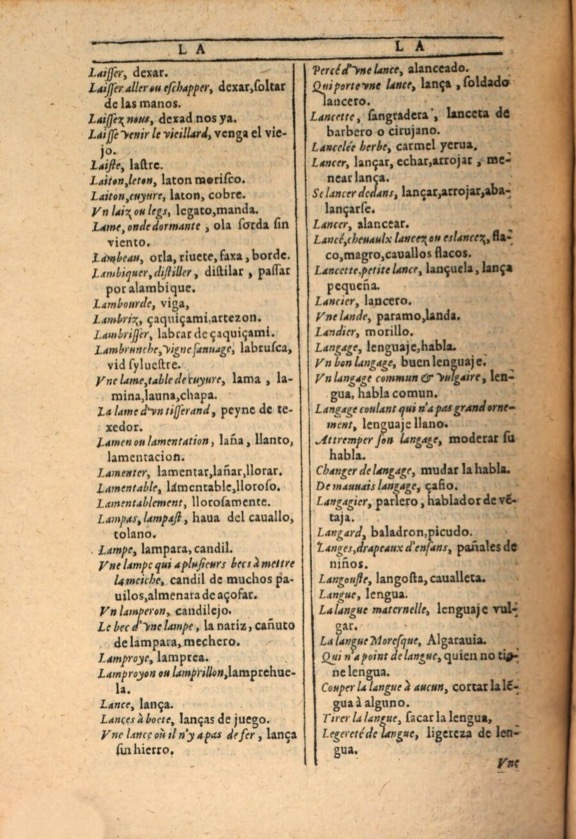 1607 - Marc Orry - Trésor des deux langues espagnole et française (Première et Seconde parties) - ÖNB Wien