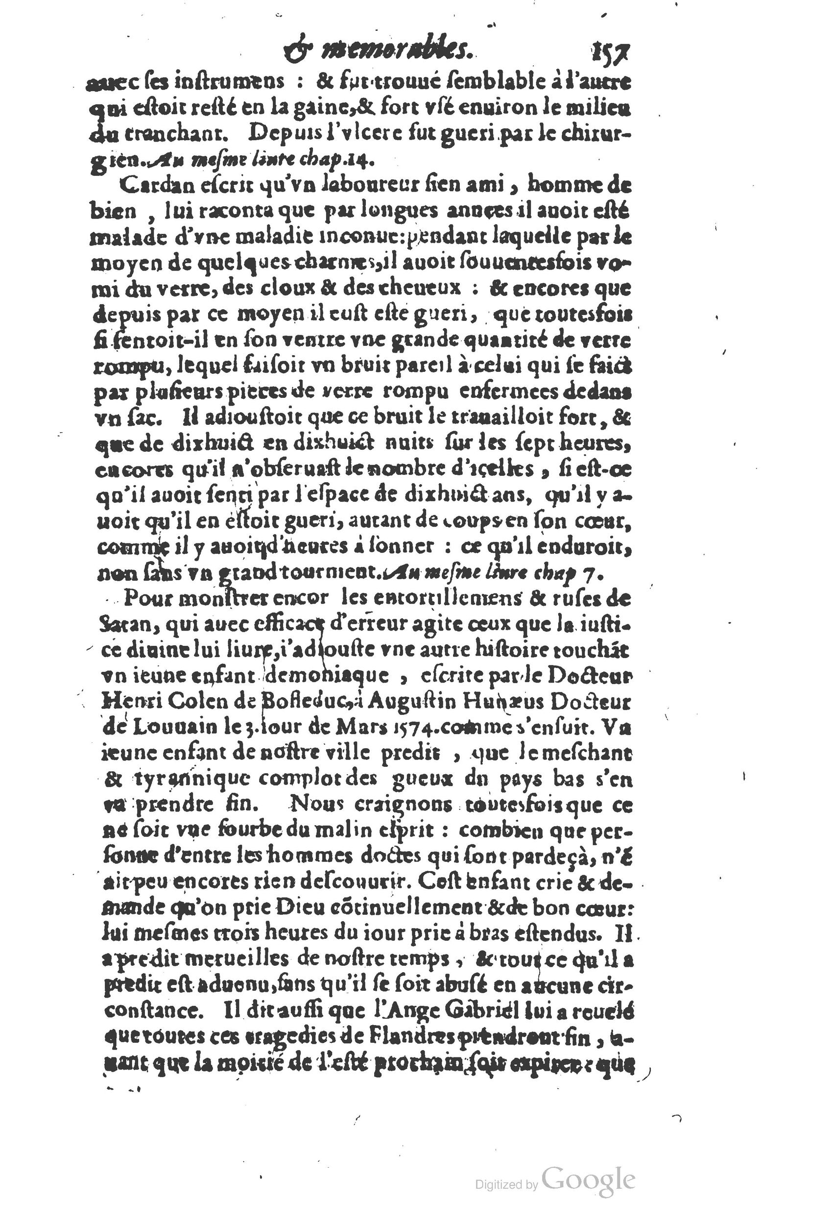 1610 - Paul Marceau - Trésor d’histoires admirables et mémorables - Princeton
