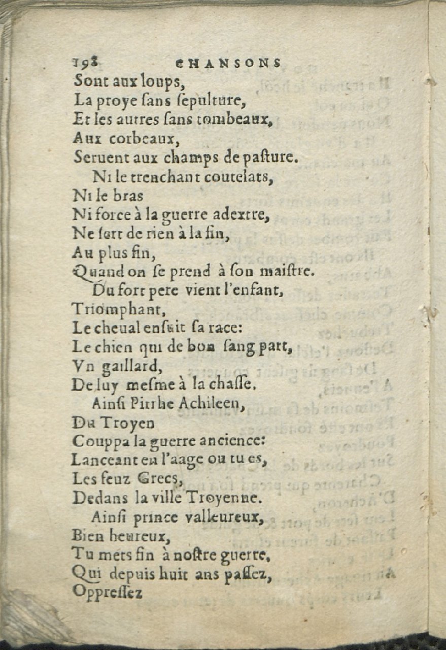 1575 - Pierre Brenouzet - Trésor de tous les recueils de chansons, tant amoureuses, rustiques, que musicales - Det KLG Copenhague