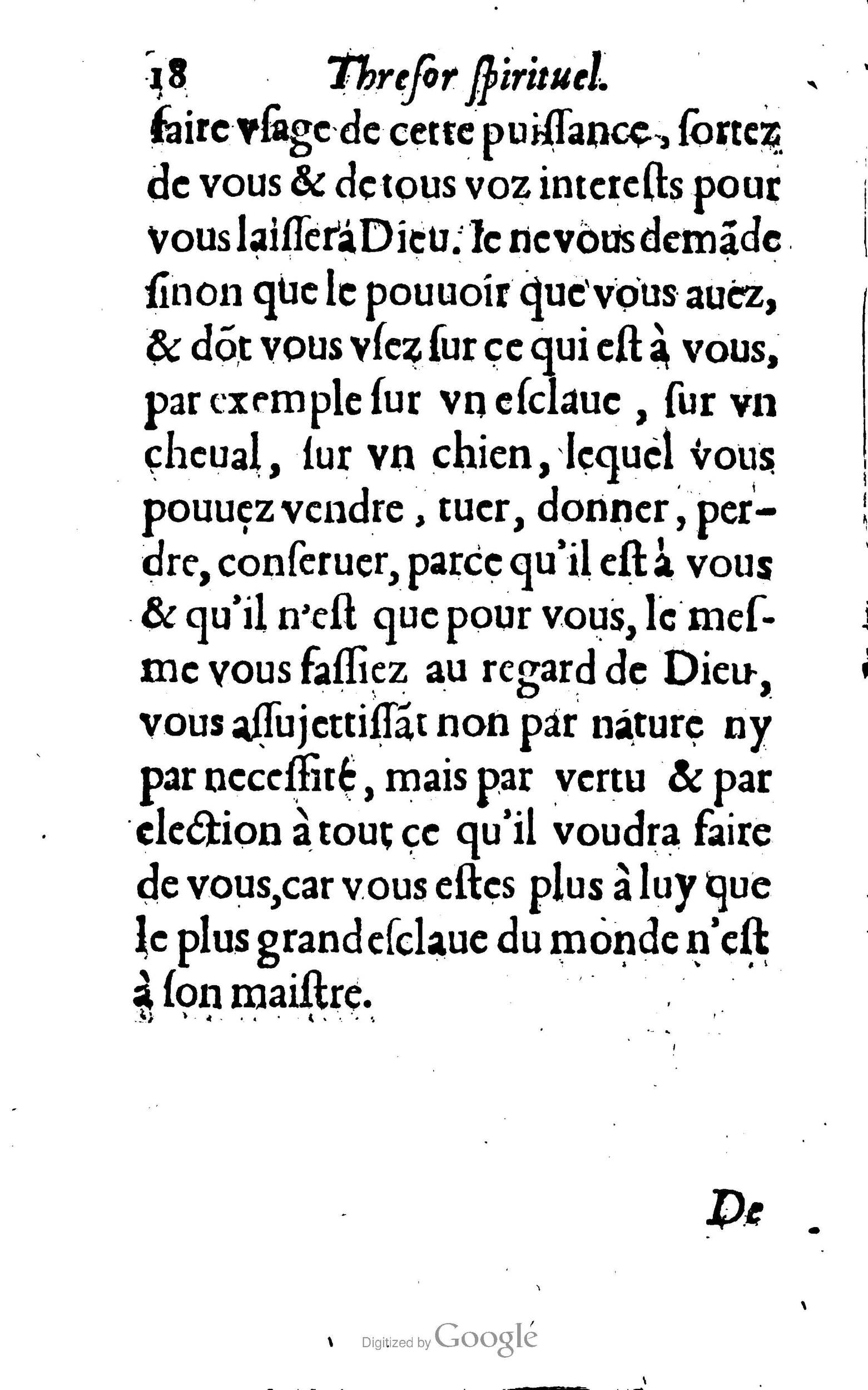 1633 - François Waudré - Trésor spirituel contenant les excellences du christianisme - BM Lyon