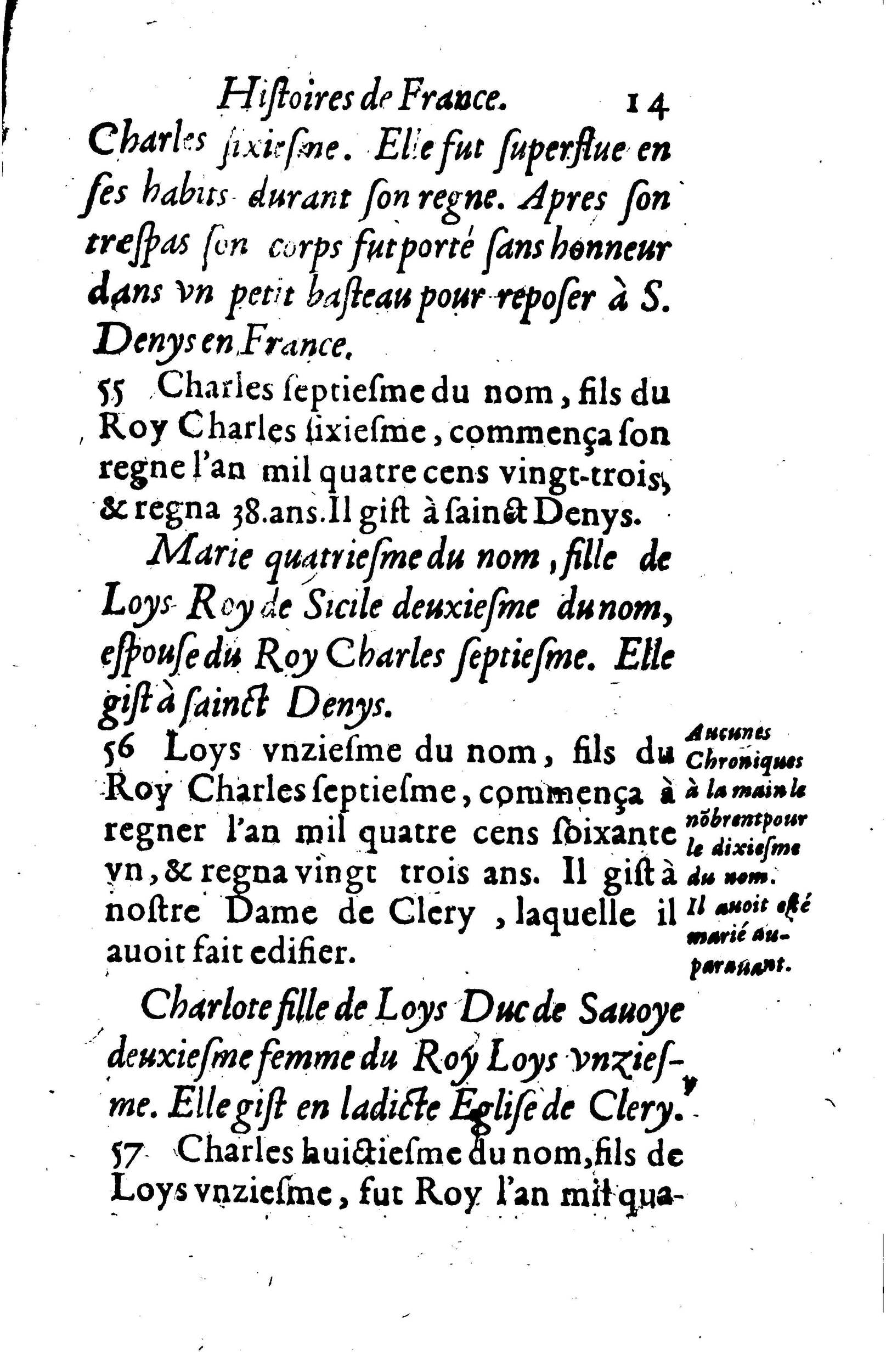 1617 - Jean Corrozet - Trésor des histoires de France - BM Lyon