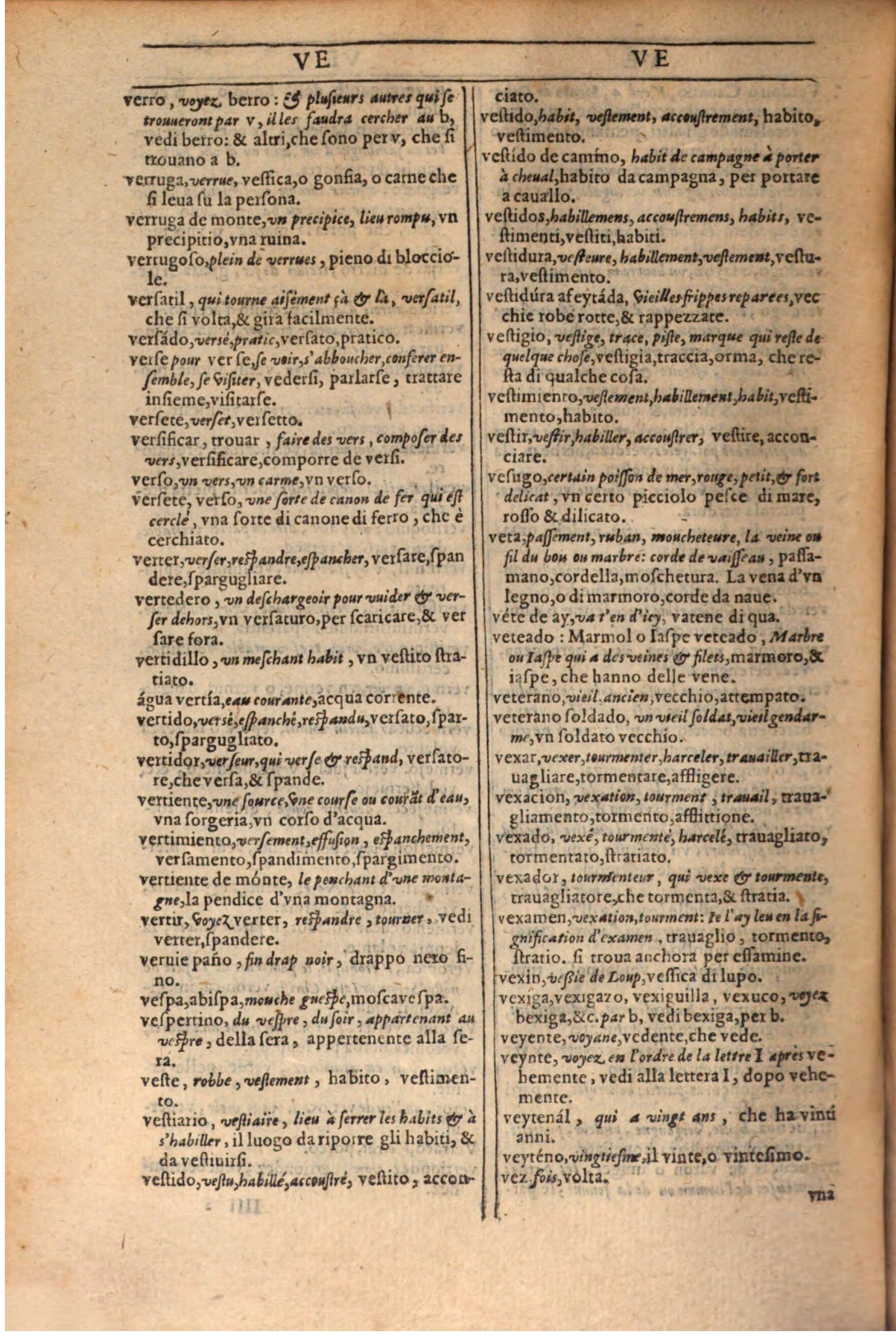 1609 - Philippe Albert et Alexandre Pernet - Trésor des trois langues française, italienne et espagnole (Première partie) - BSB Munich 1609 - Philippe Albert et Alexandre Pernet - Trésor des trois langues française, italienne et espagnole (Première partie) - BSB Munich
