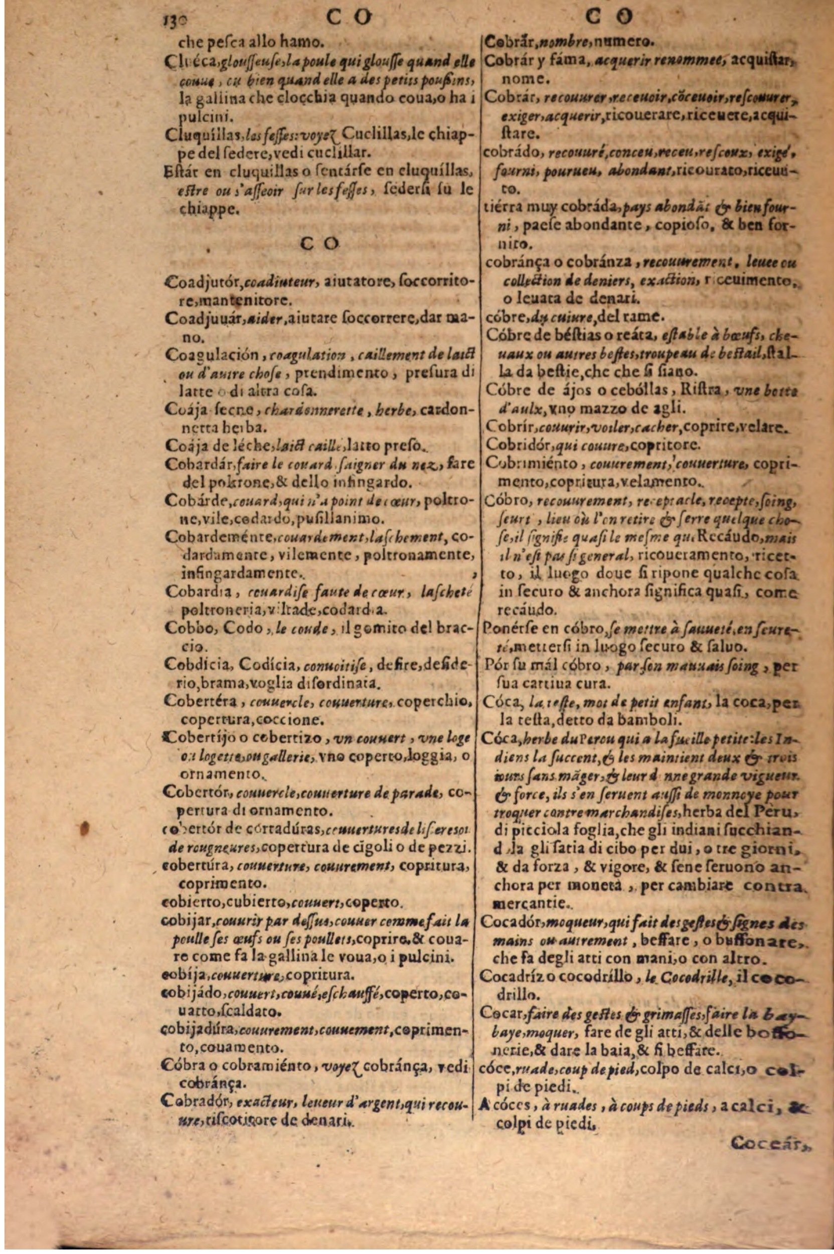 1606 - Samuel Crespin - Thresor des trois langues, francoise, italiene et espagnolle - BSB Munich 1606 - Samuel Crespin - Thresor des trois langues, francoise, italiene et espagnolle - BSB Munich