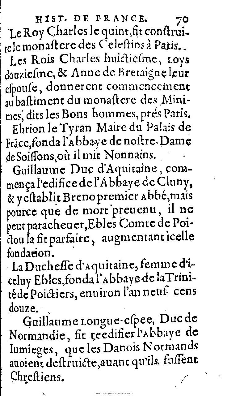 1603 - Galiot Corrozet - Trésor des histoires de France - Michigan